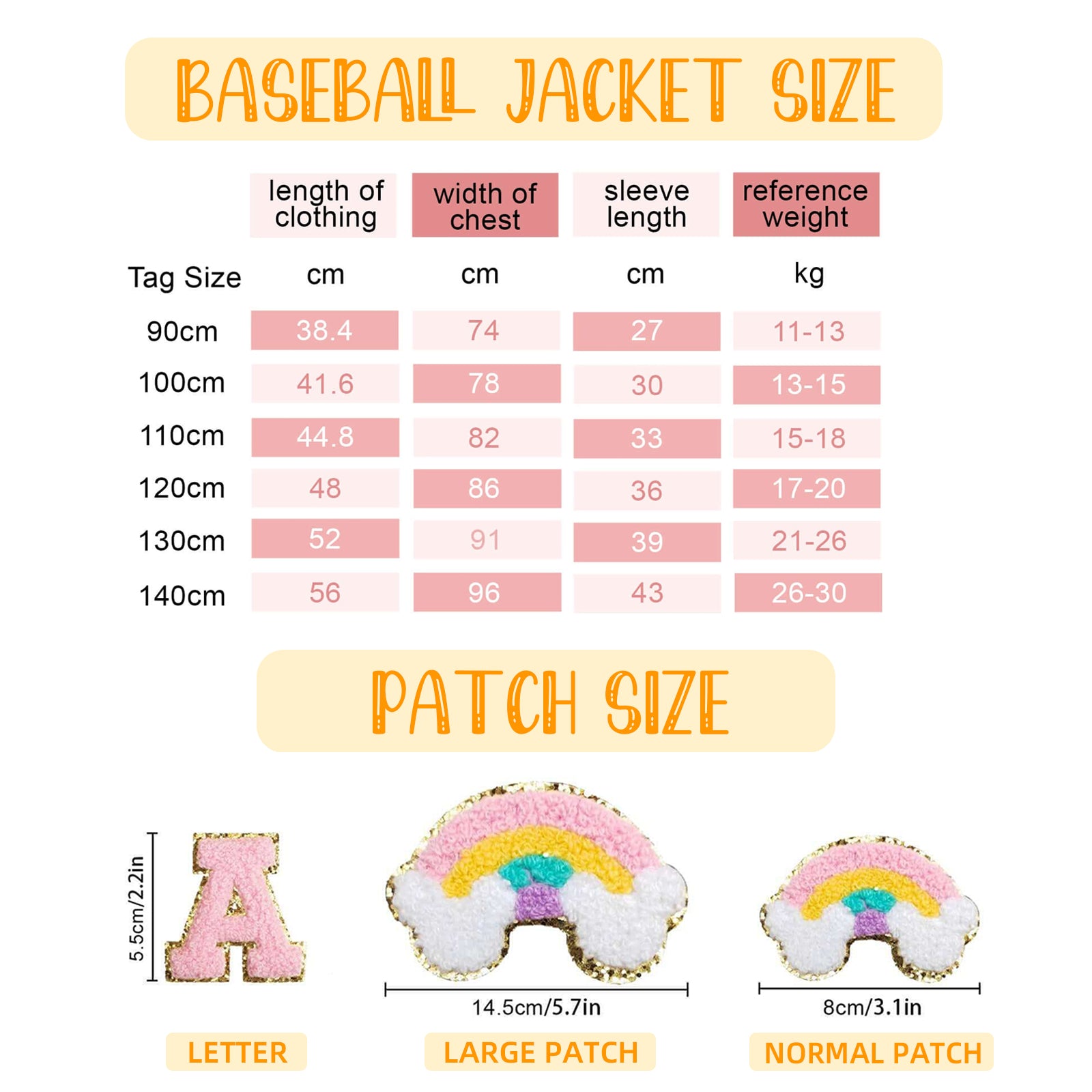 Personalized Kids Varsity Jacket with Name and Cute Patches - Sokidsun