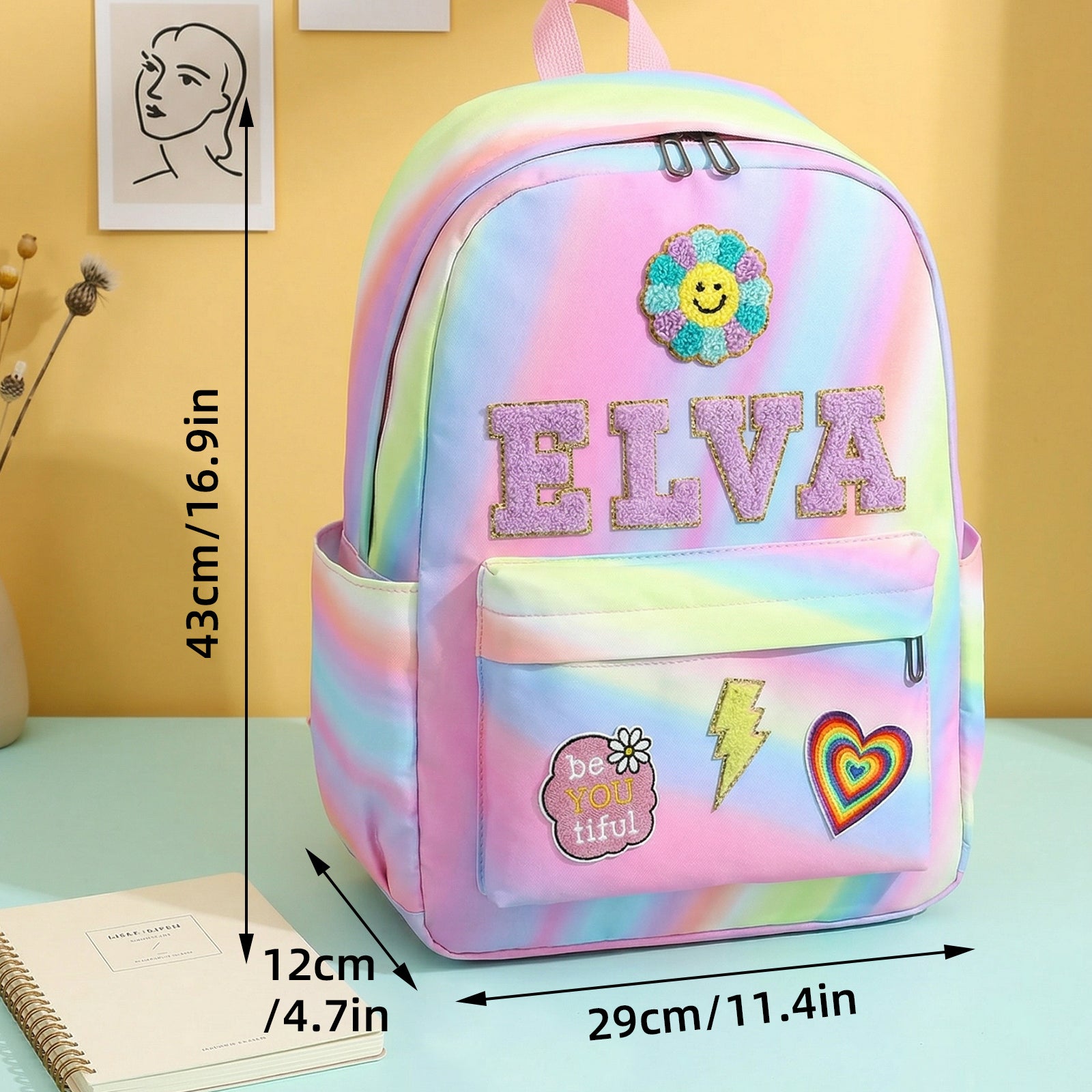 Custom Kids Back to School Patch Backpack - Sokidsun