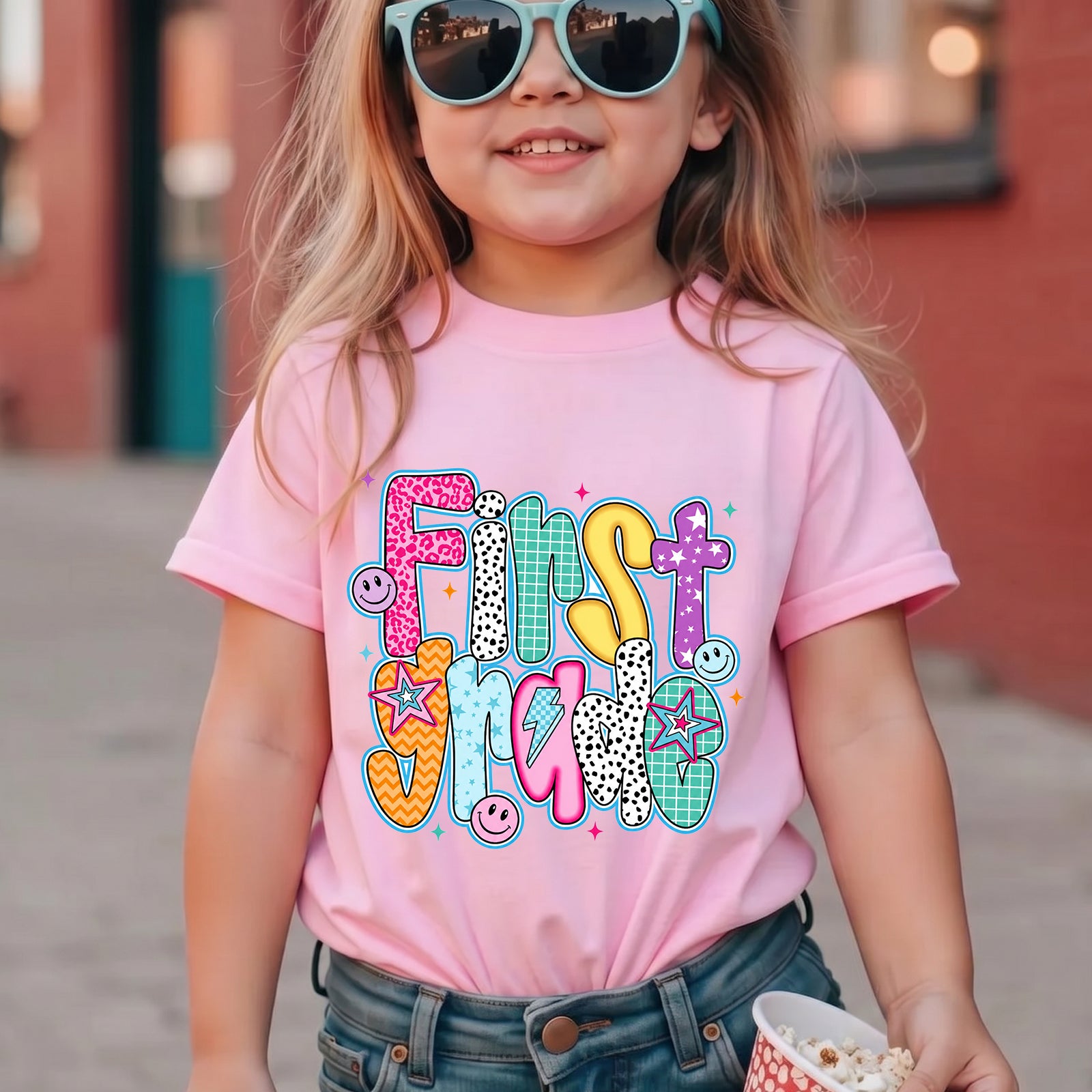 Personalized First Grade Back to School T-Shirt