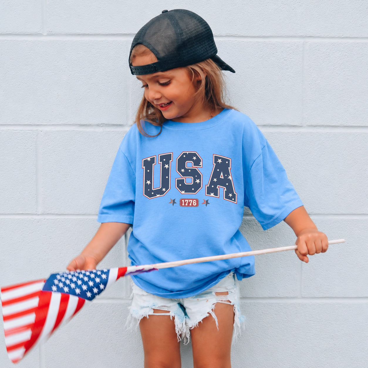 America Est. 1776 Red White Blue 4th of July T-Shirt