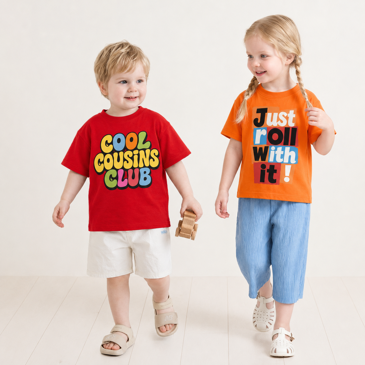 Personalized Kids’ Retro Quote Graphic T-Shirt