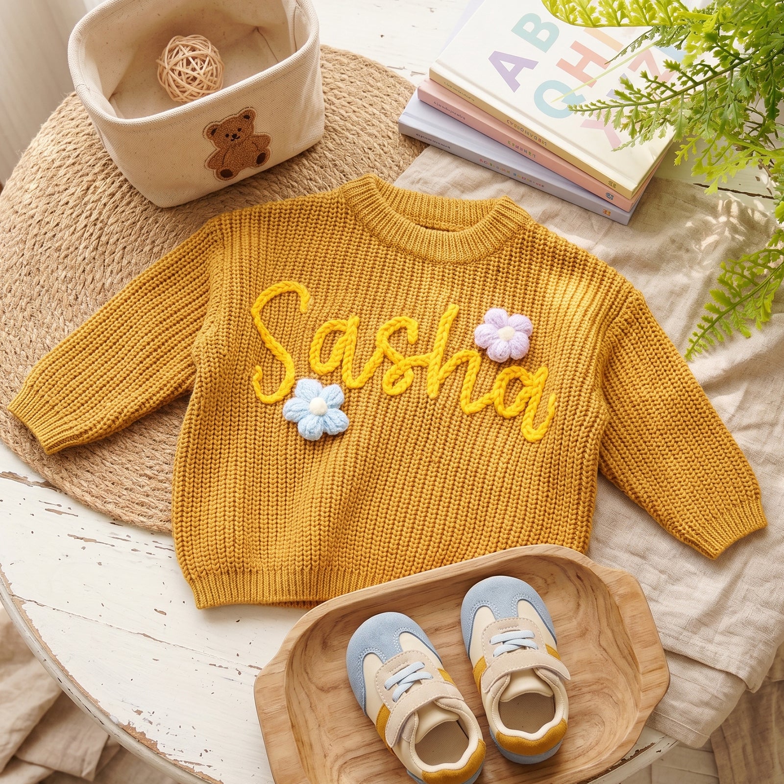 Personalized Baby Knit Sweater