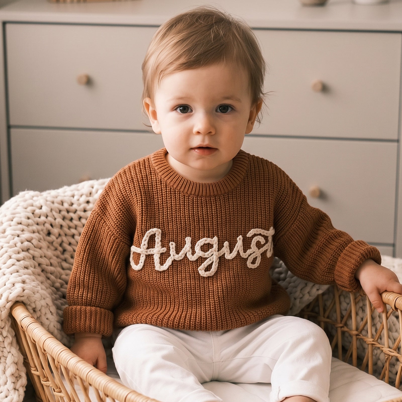 Personalized Baby Knit Sweater