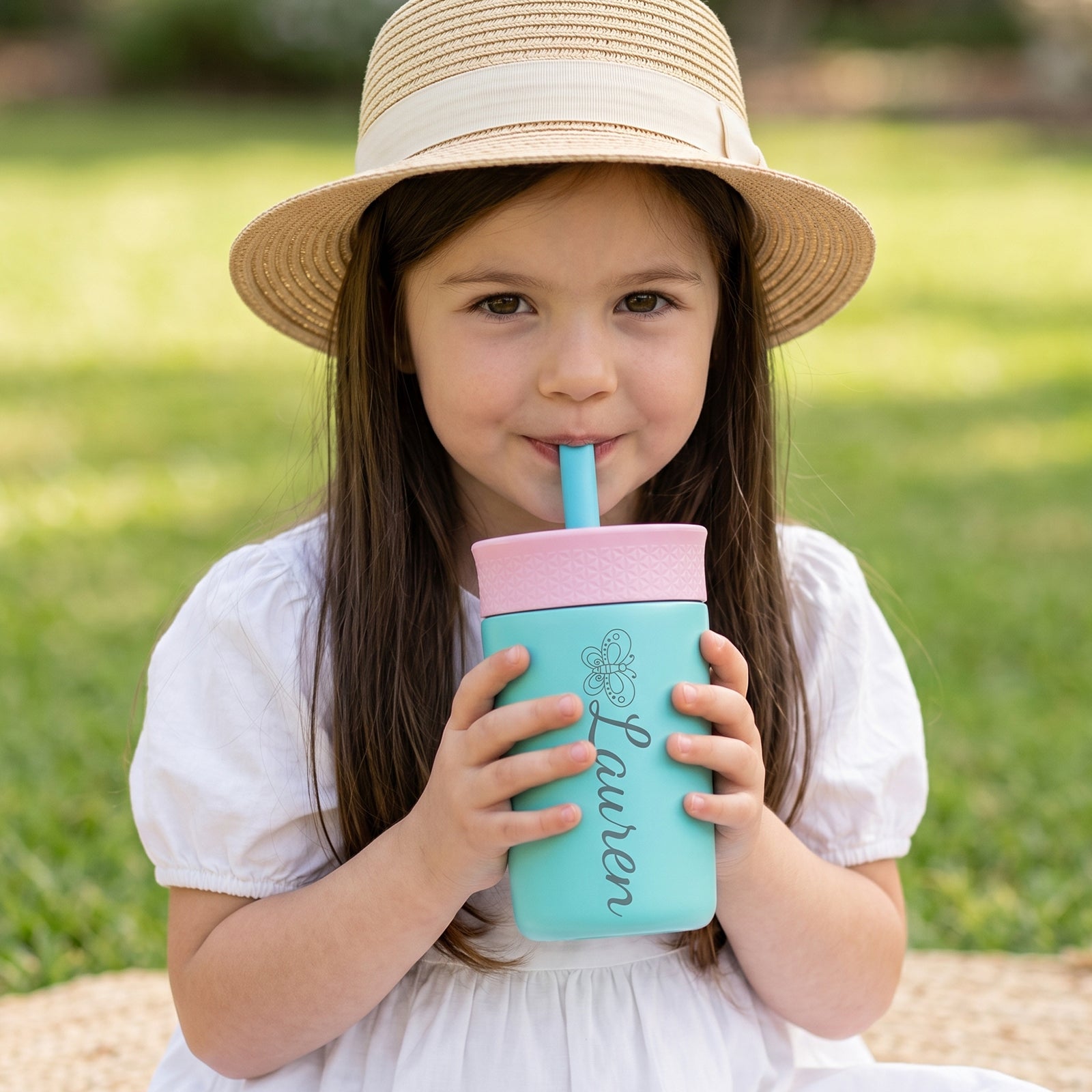 Personalized Kids Insulated Straw Tumbler
