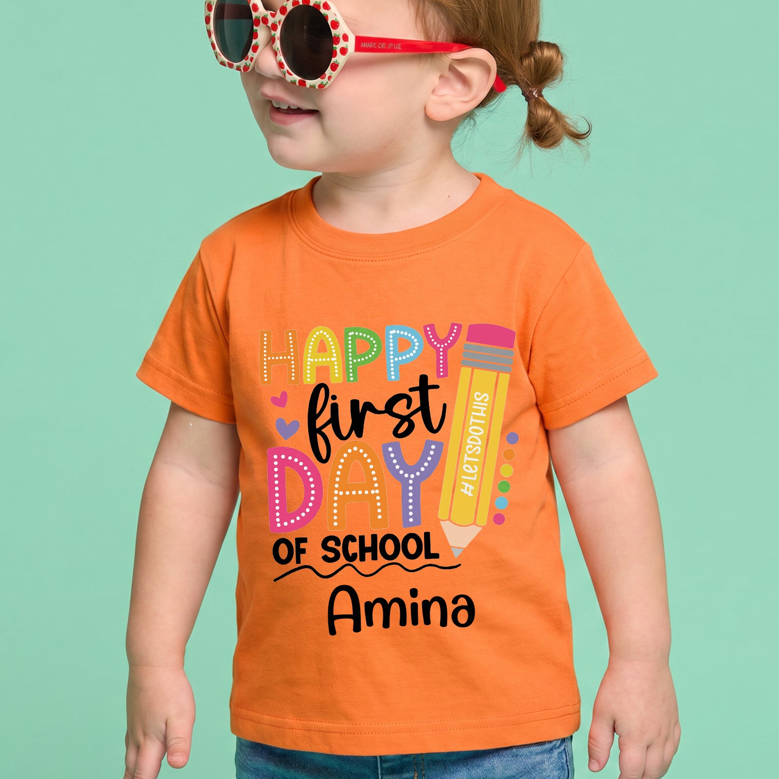 Personalized Kids Back to School T-Shirt