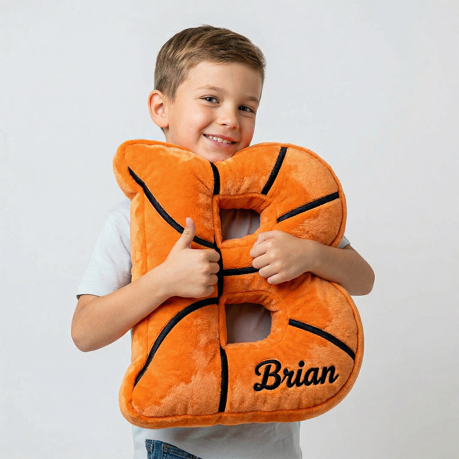 Personalized Kids Basketball Letter Pillow - Sokidsun