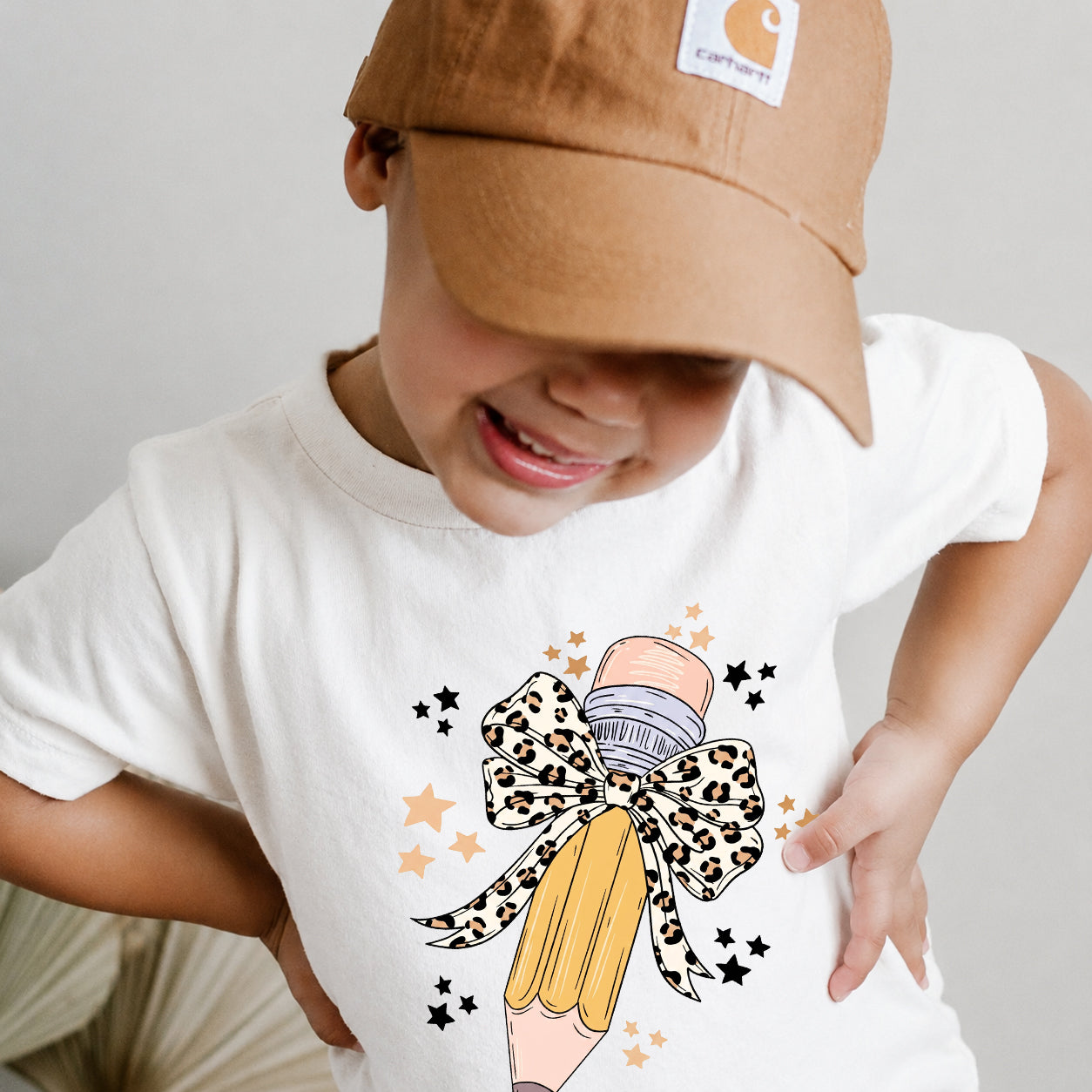 Cute Back to School Pencil Bow Kids T-Shirt