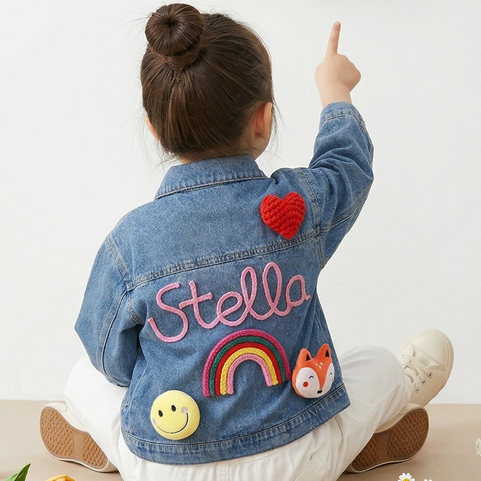 Personalized Kids Embroidered Denim Jacket - Sokidsun