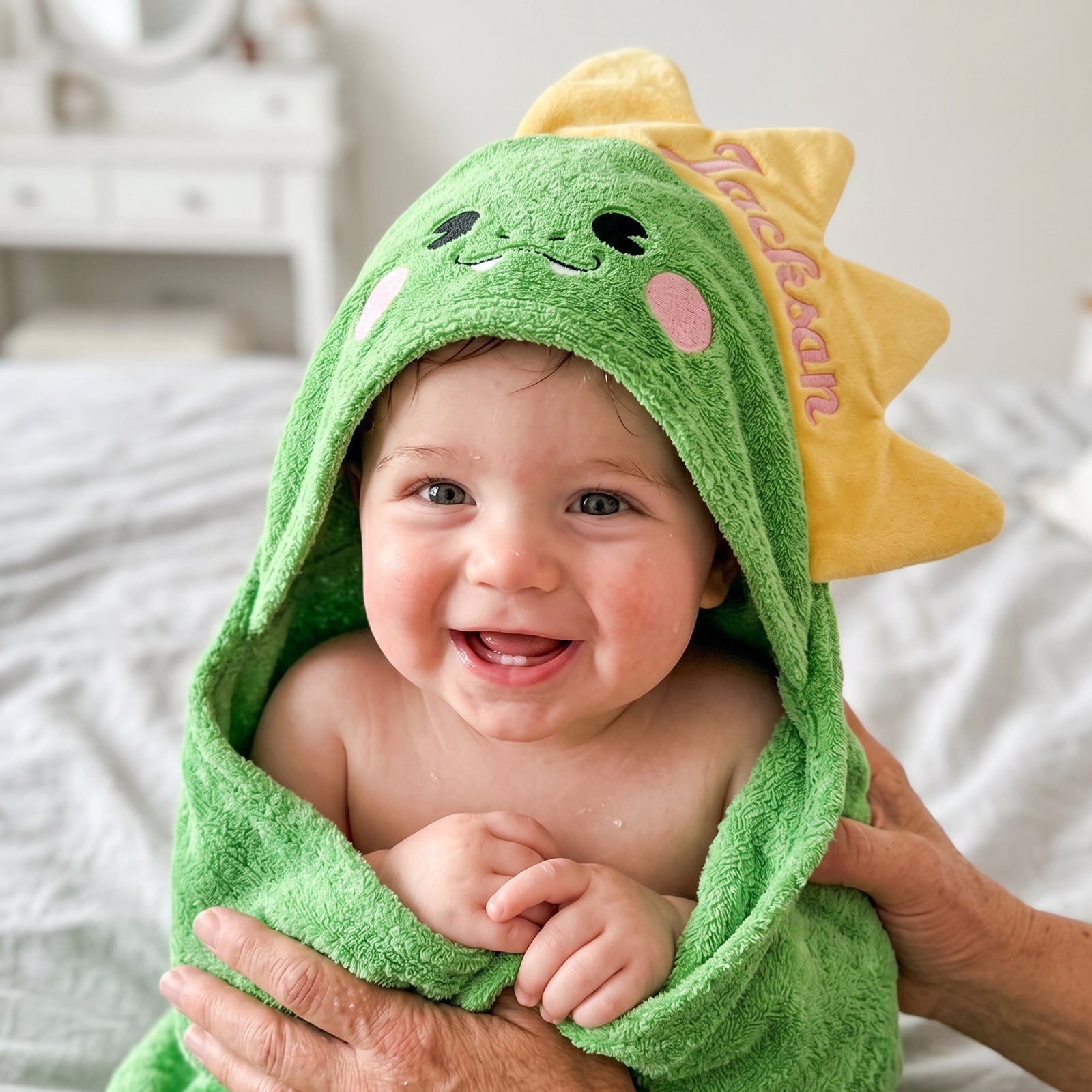 Personalized Animal Hooded Bath Towel for Babies