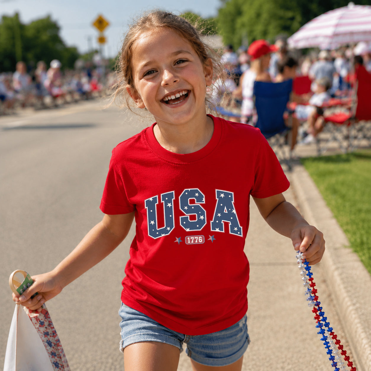 America Est. 1776 Red White Blue 4th of July T-Shirt
