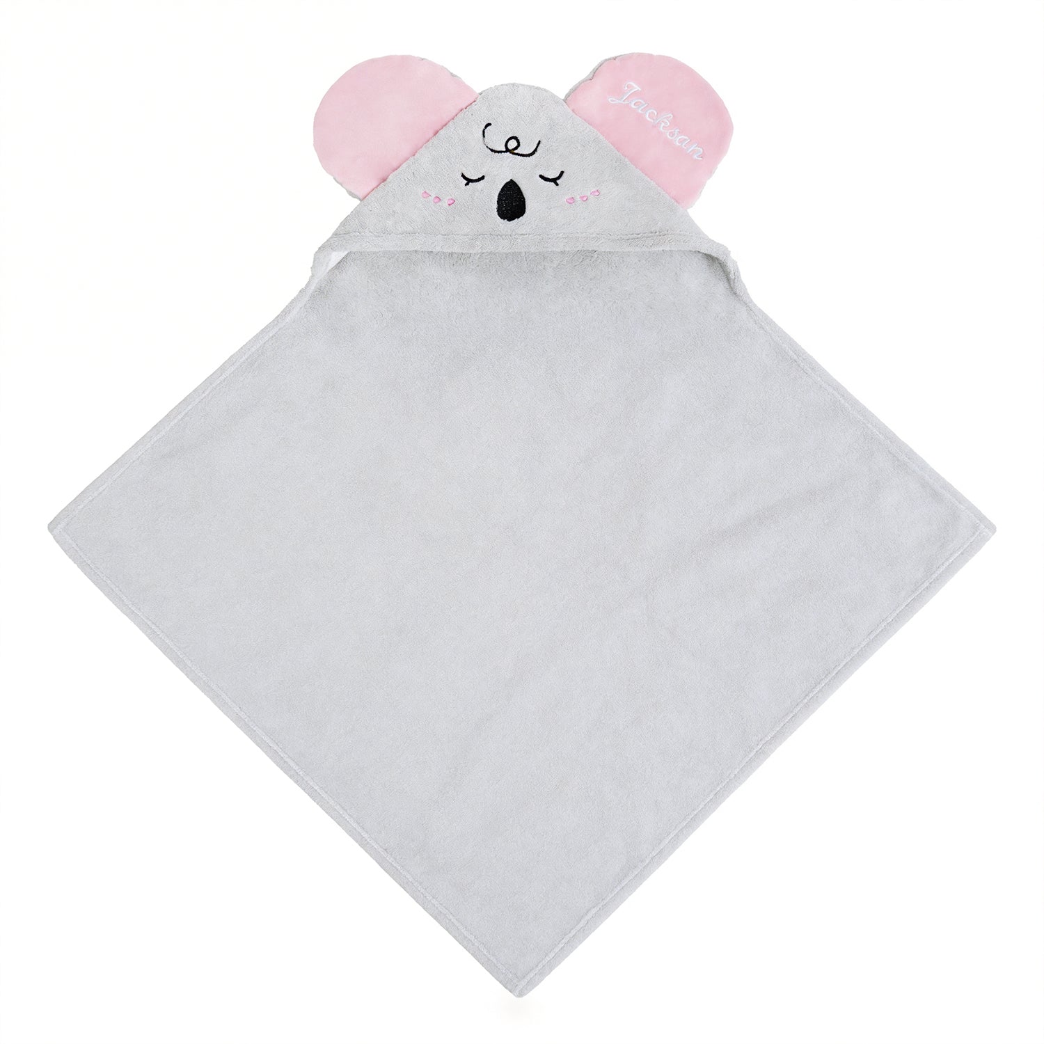 Personalized Koala Hooded Bath Towel with Name