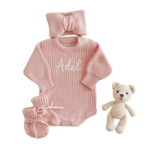 Personalized Baby Knitted Name Romper - Sokidsun