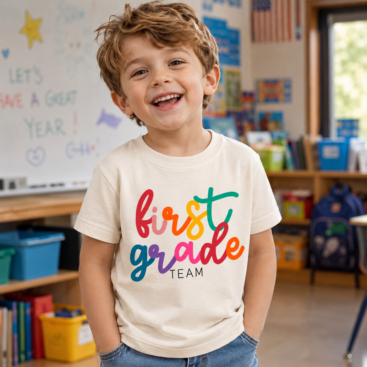 First Grade Team Ready for a Big School Adventure T-Shirt