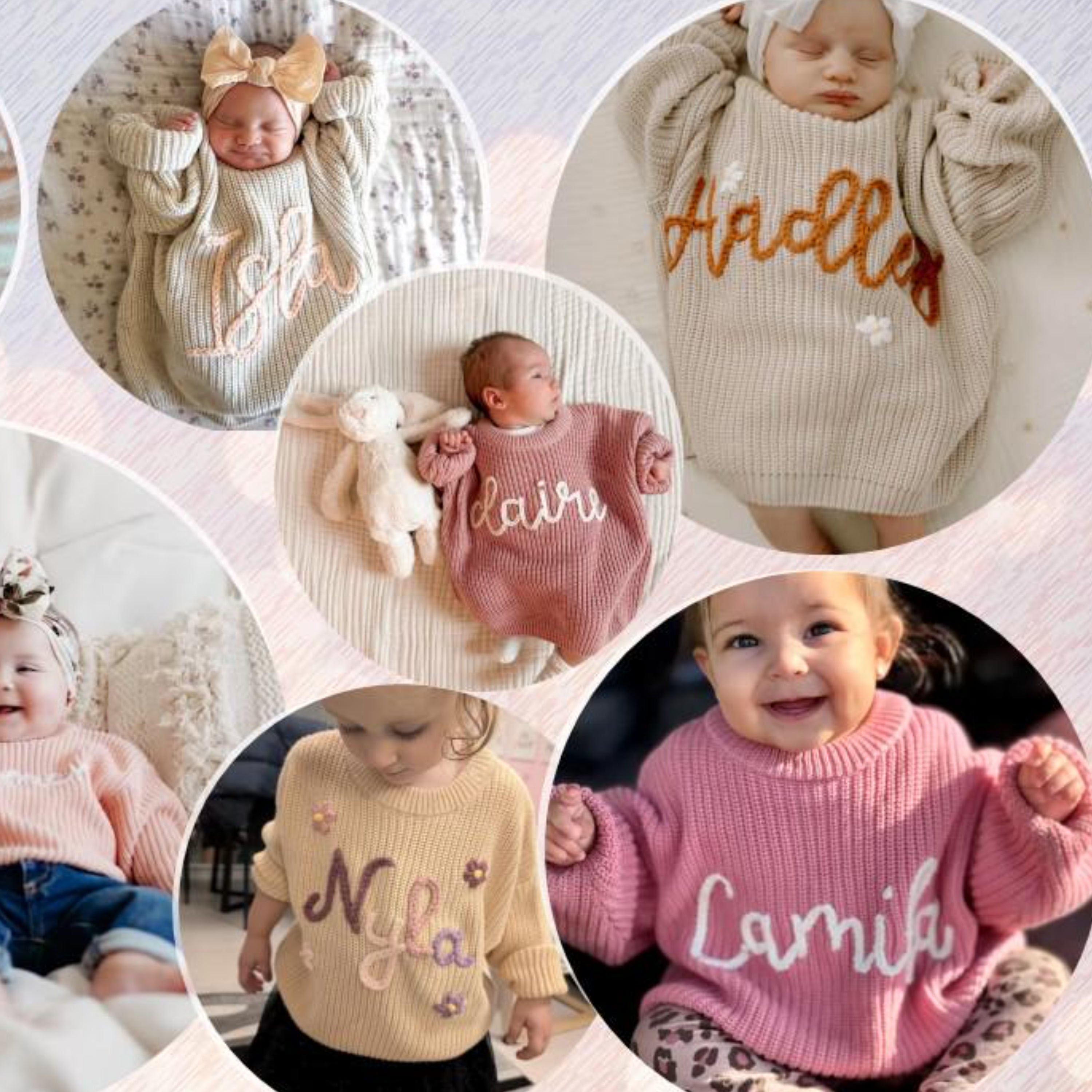 Personalized Cute Baby Knit Name Sweater - Sokidsun