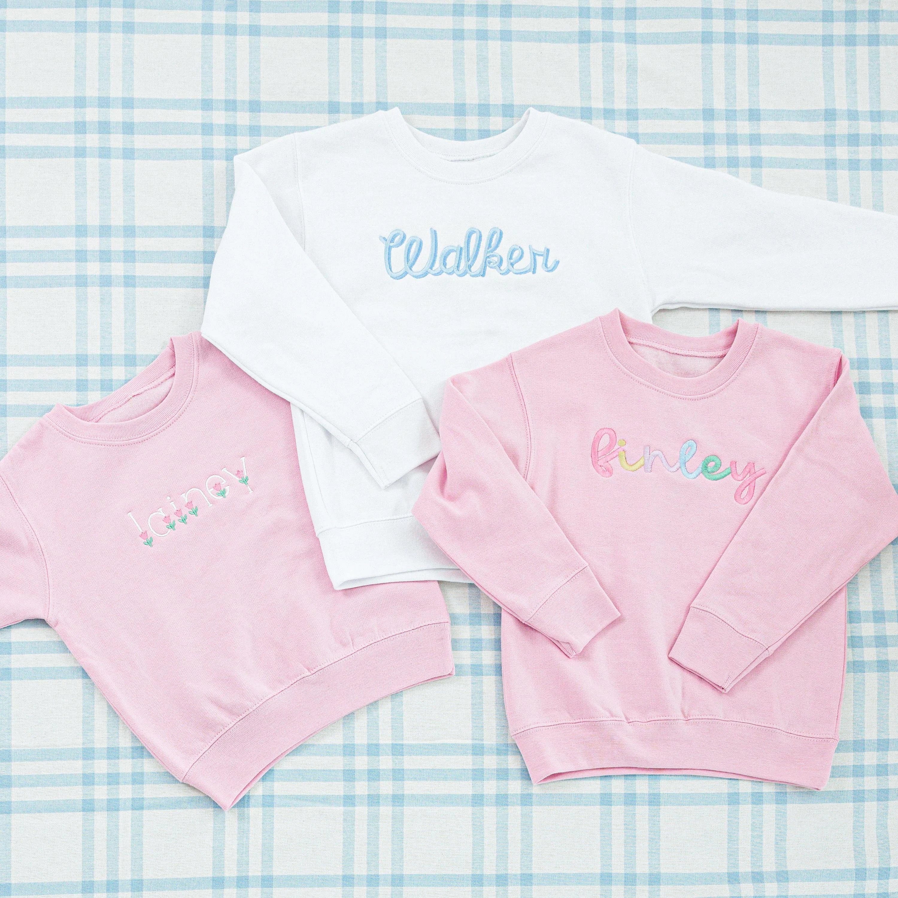 Personalized Toddler Name Crewneck Sweatshirt - Sokidsun