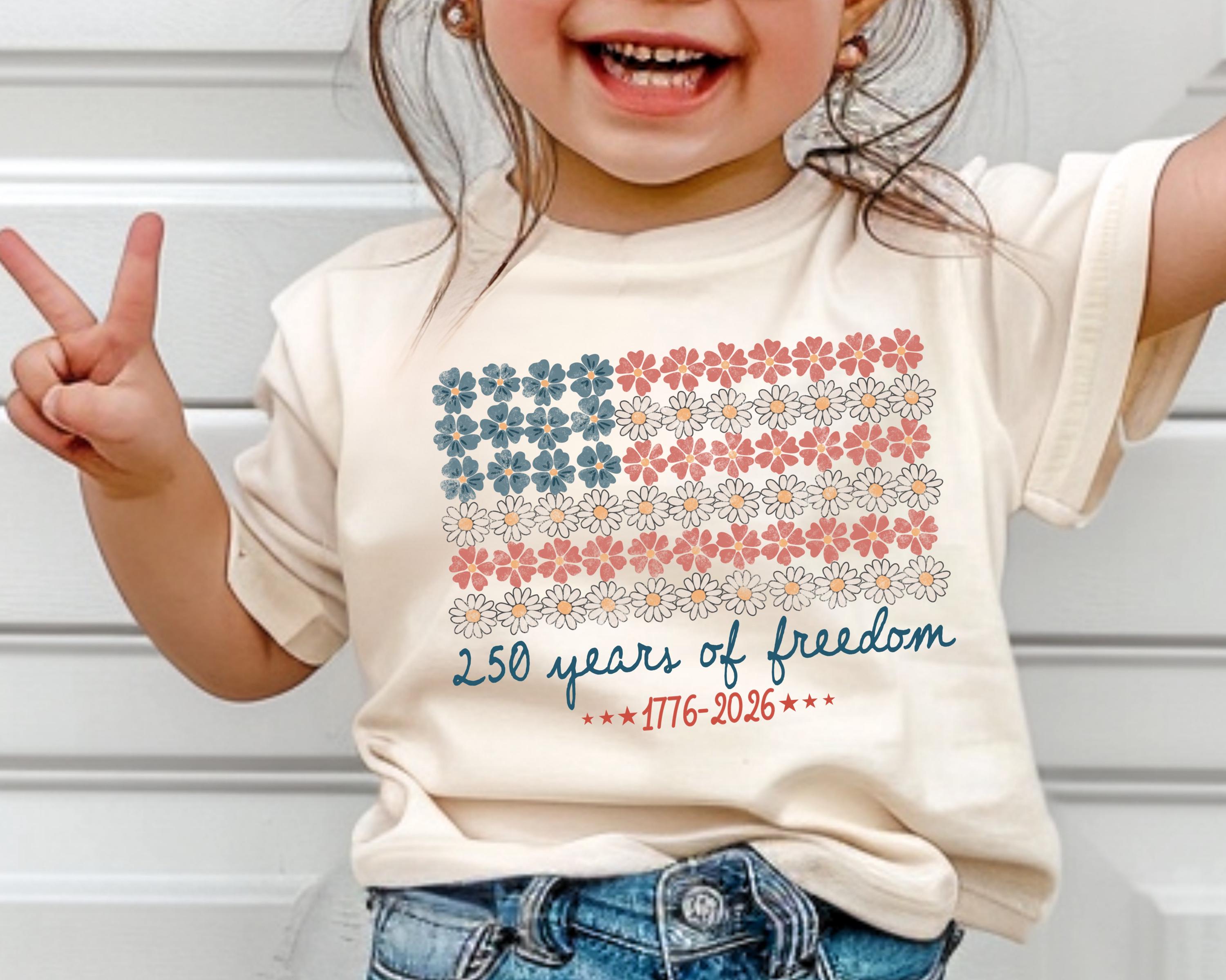 Cute America 250th Anniversary Kids T-Shirt