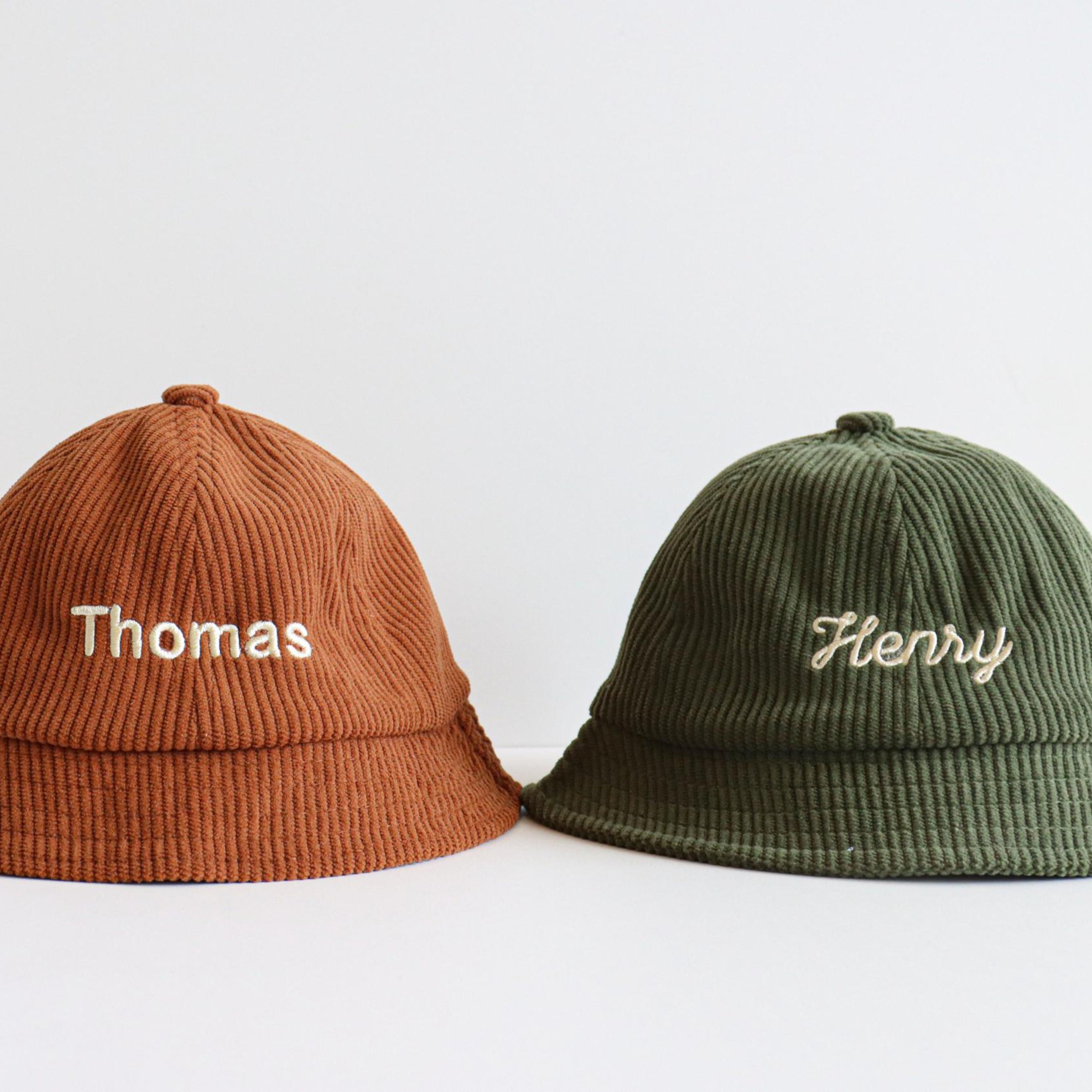 Personalized Kids Corduroy Bucket Hat - Sokidsun