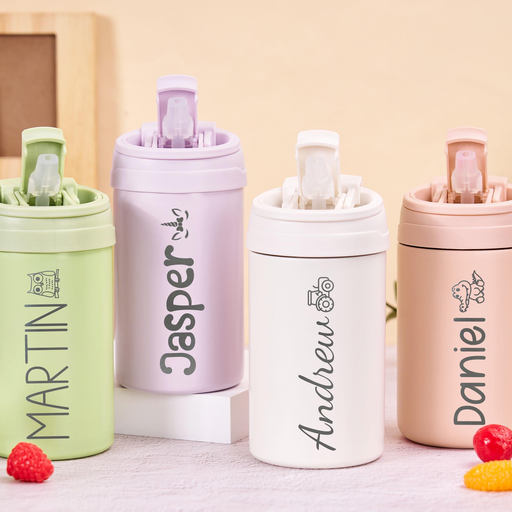 Personalized Kids Insulated Stainless Steel Water Bottle - Sokidsun