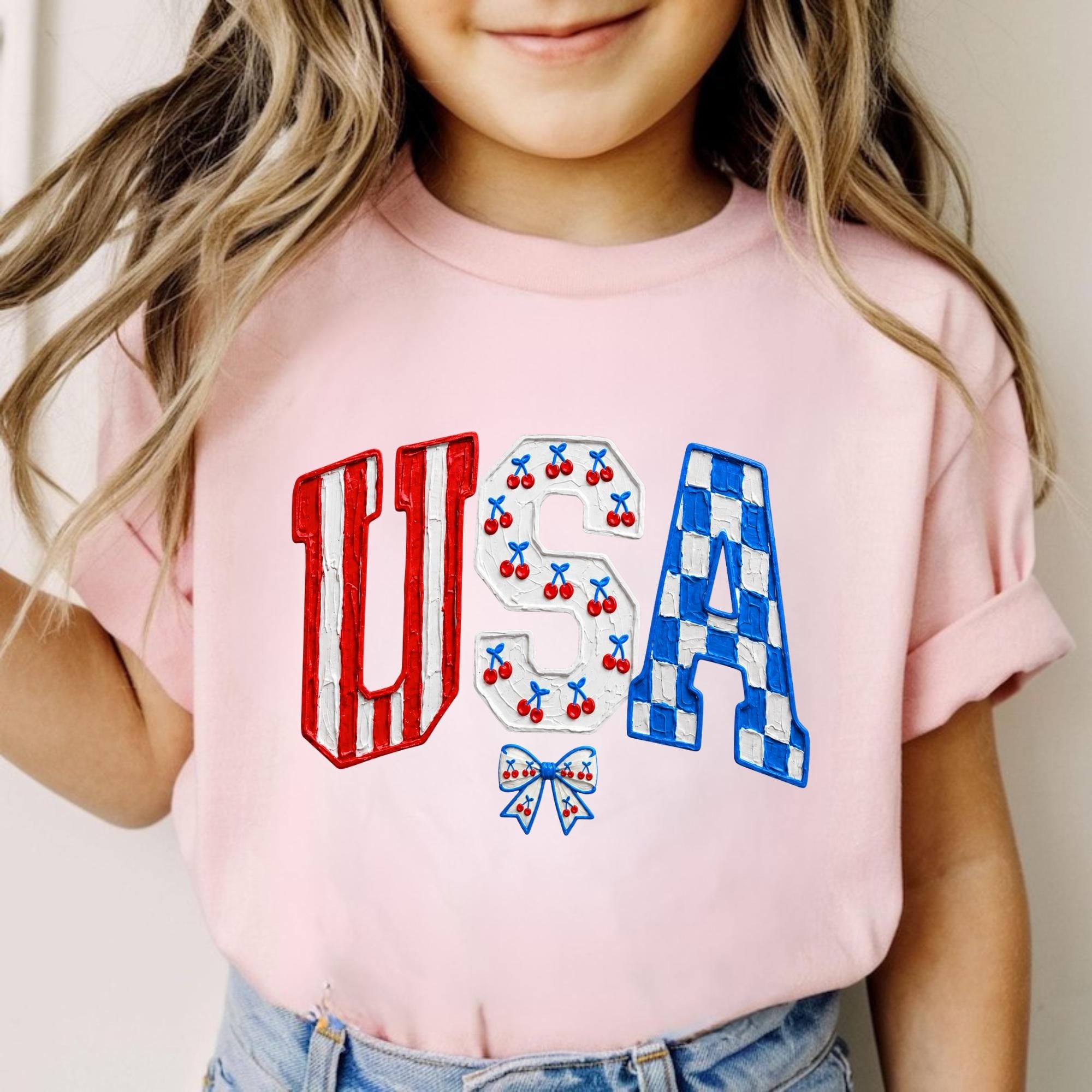 250th Patriotic Red White & Blue Independence Day Kids T-Shirt