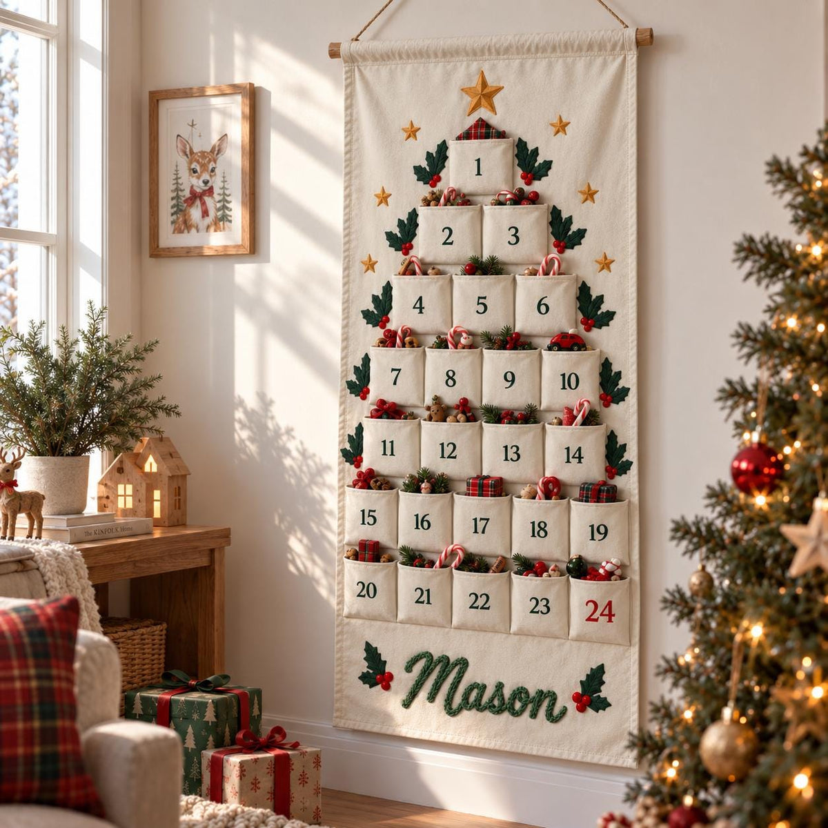 Personalized Kids Christmas Advent Calendar