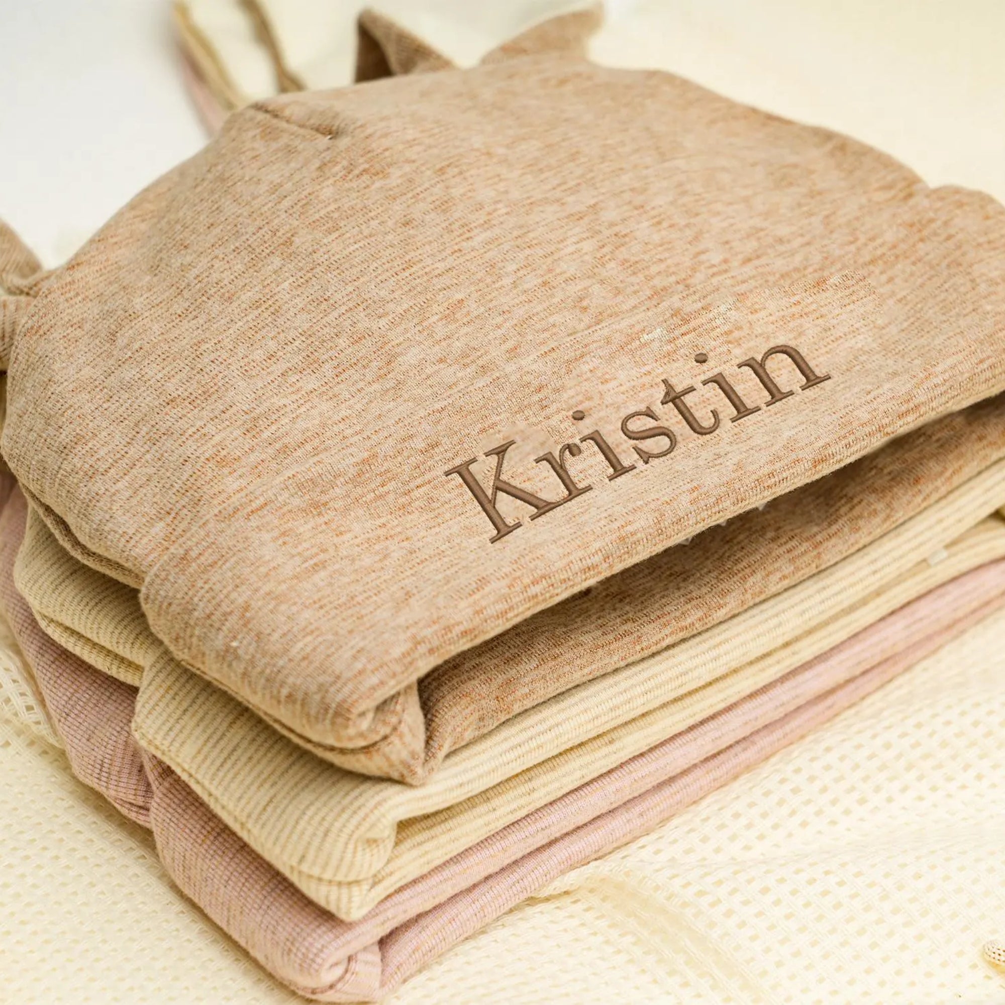 Personalized Bunny Ears Baby Beanie Hat