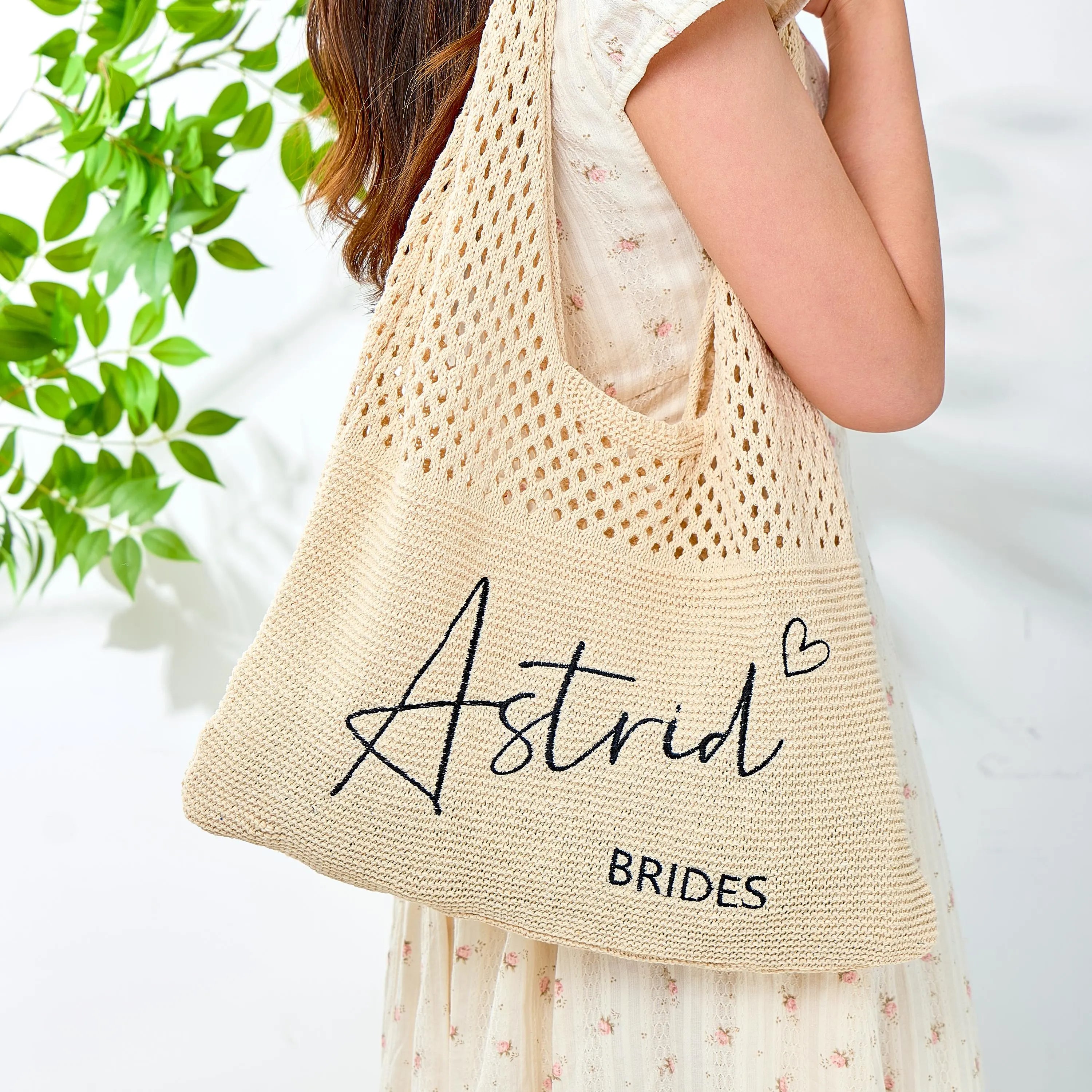 Personalized Knitted Shoulder Tote Bag - Sokidsun