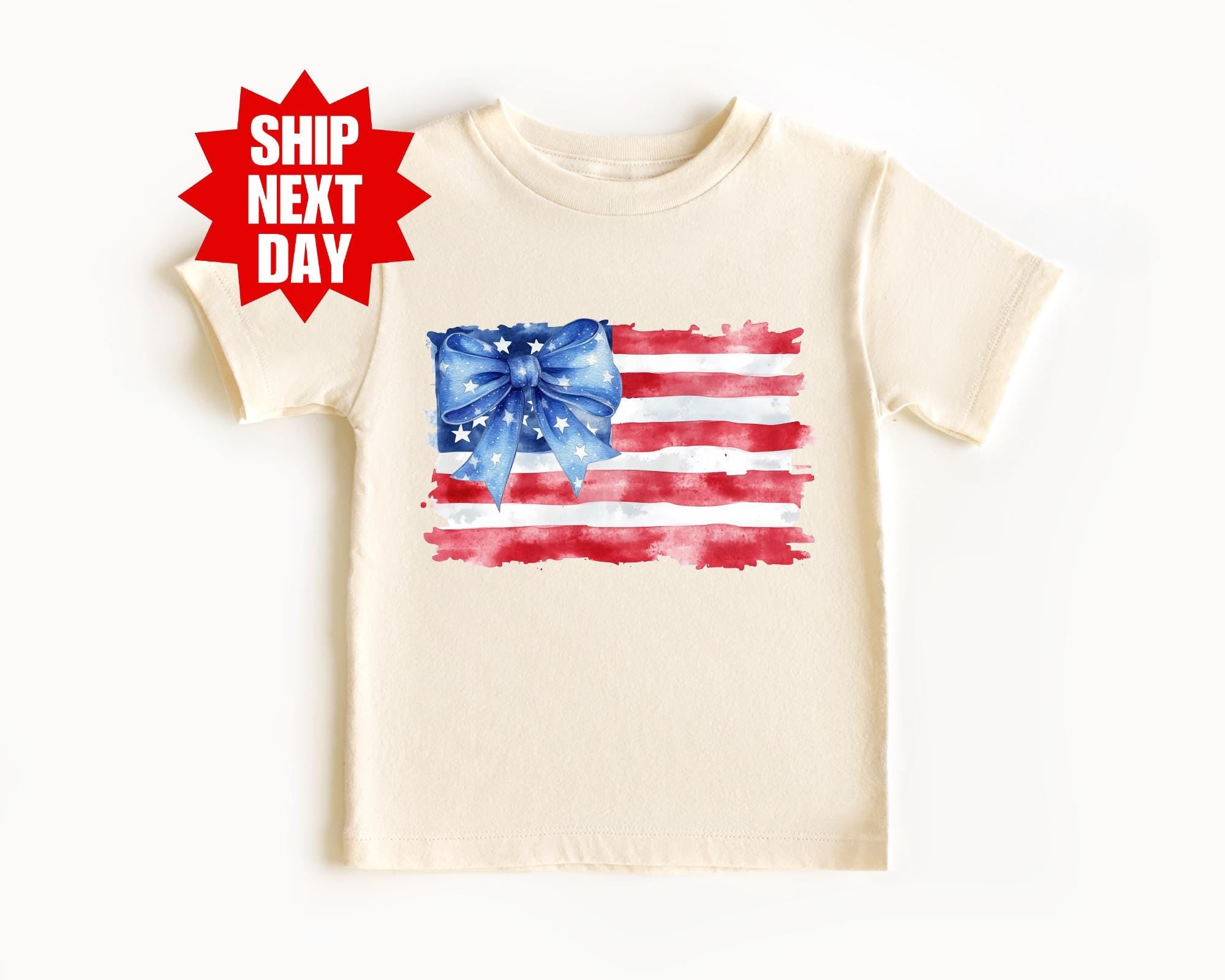 Patriotic 4th of July American Flag Kids T-Shirt