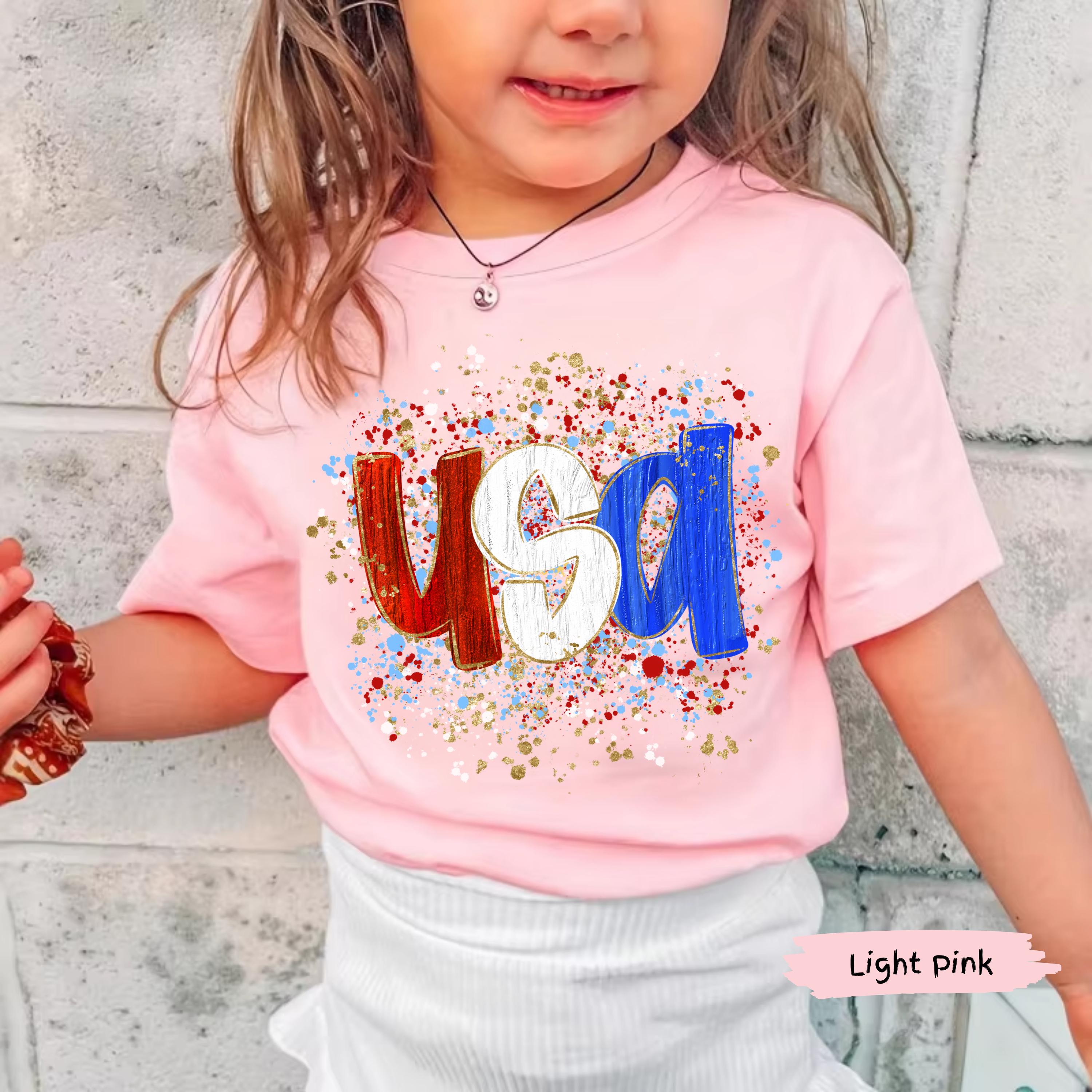 America 250th Anniversary Paint Splash Kids T-Shirt