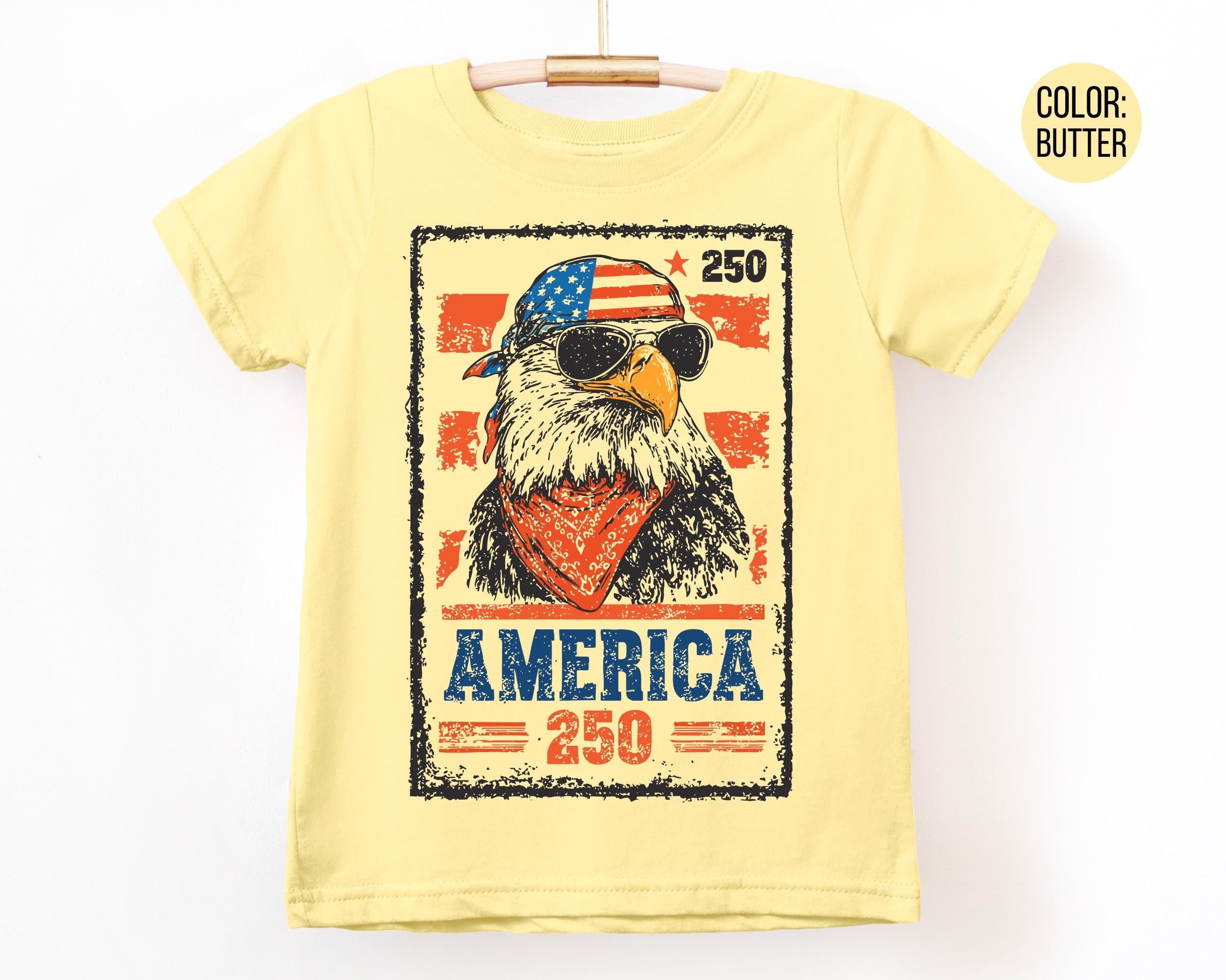 Patriotic American Eagle 4th of July T-Shirt for Kids