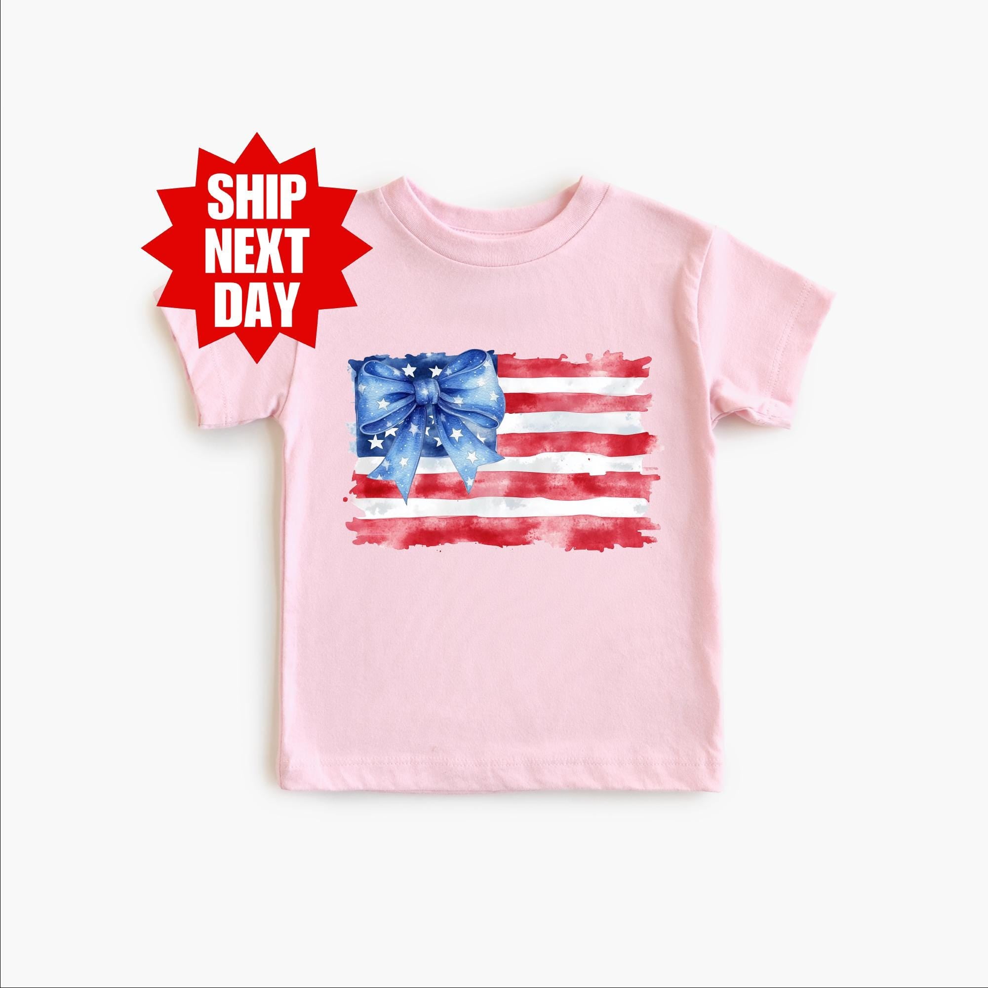 Patriotic 4th of July American Flag Kids T-Shirt
