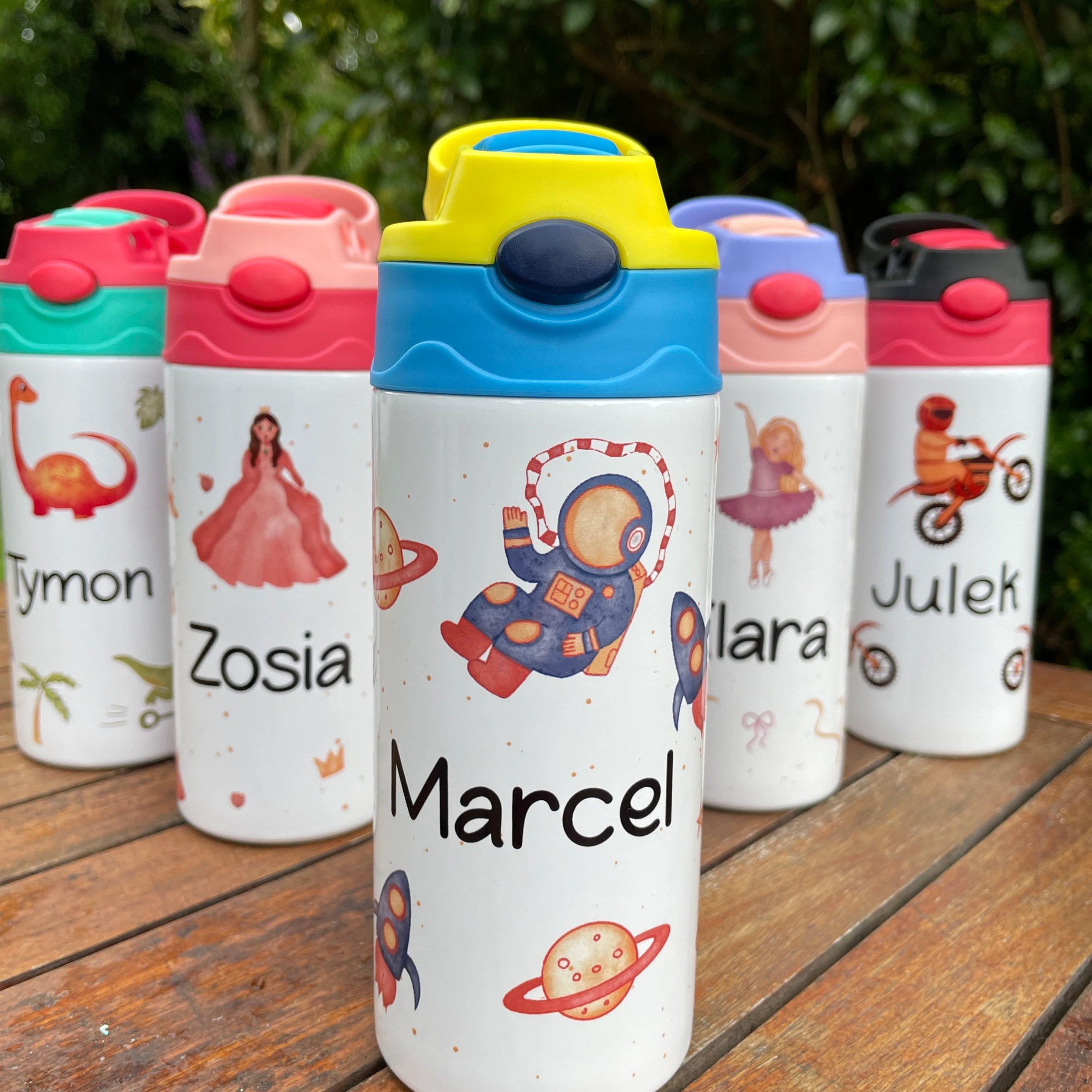 Personalized Kids Stainless Steel Cartoon Water Bottle - Sokidsun