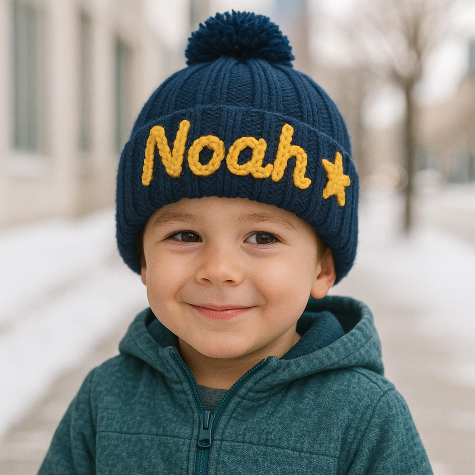 Personalized Kids Name Cozy Winter Hat - Sokidsun