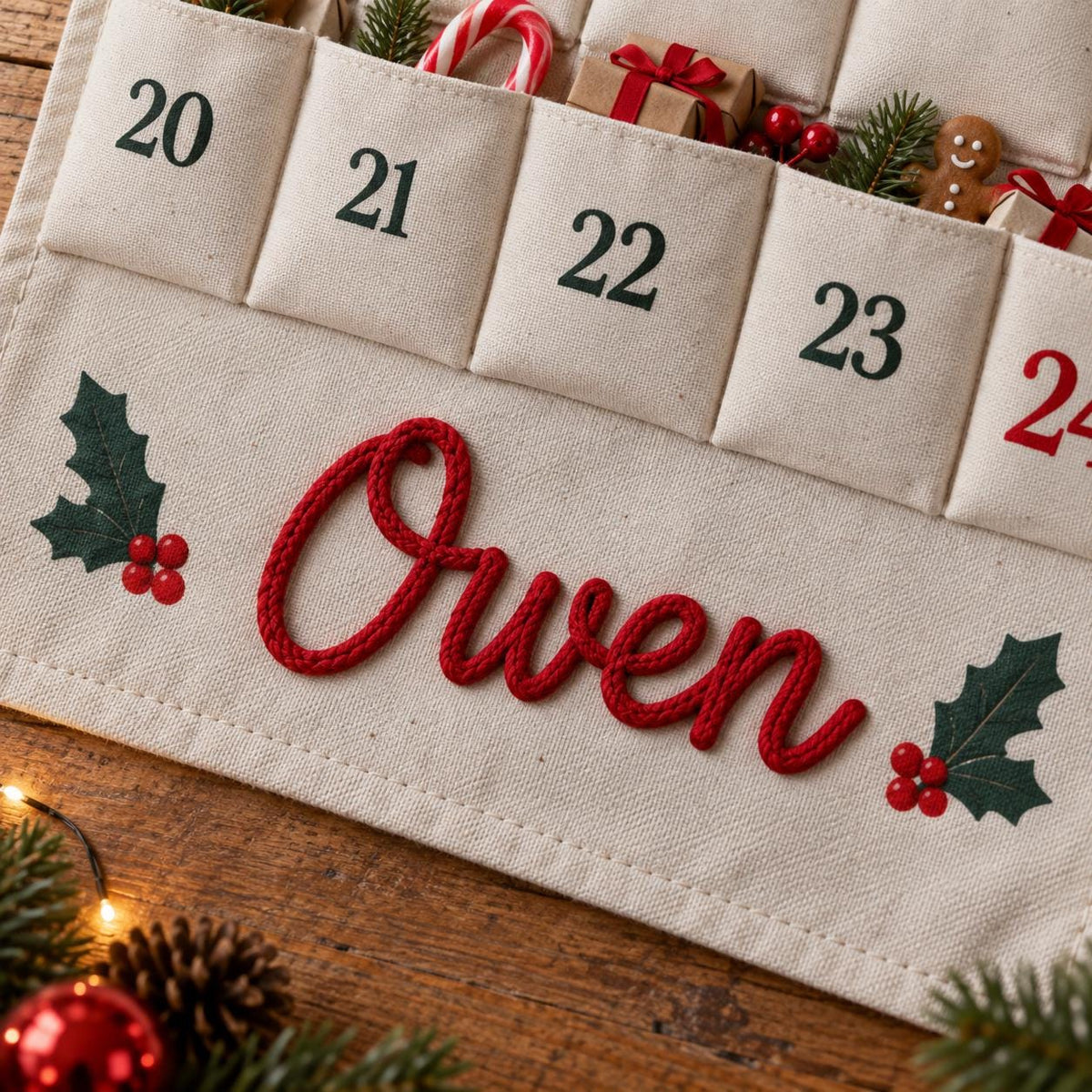 Personalized Kids Christmas Advent Calendar
