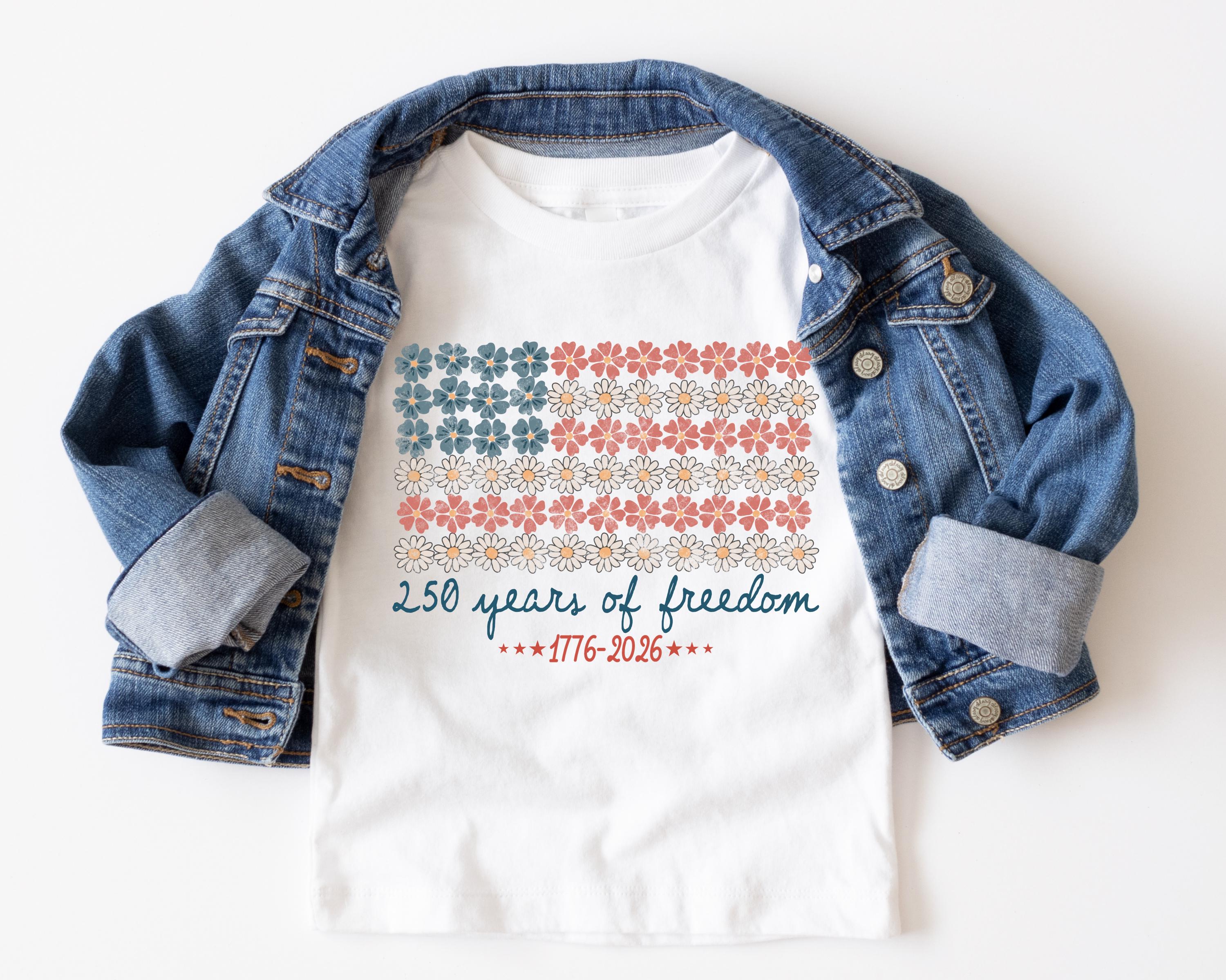Cute America 250th Anniversary Kids T-Shirt