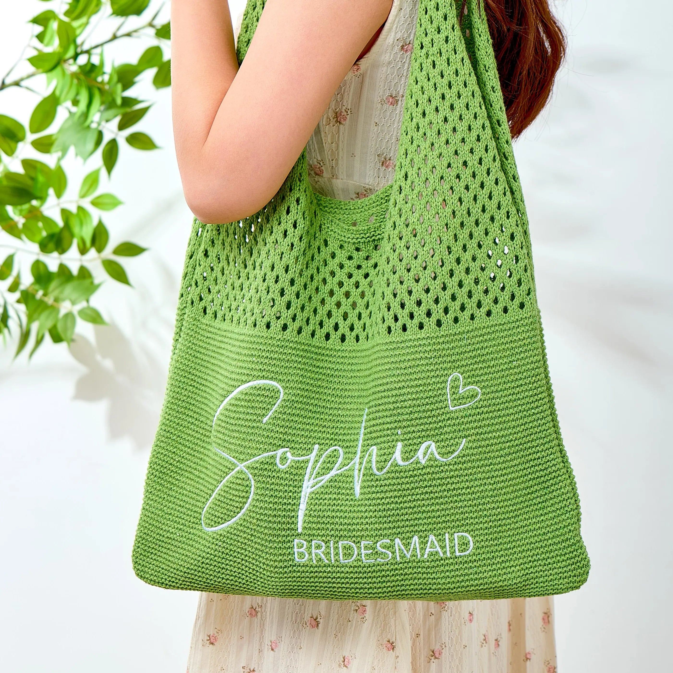 Personalized Knitted Shoulder Tote Bag - Sokidsun