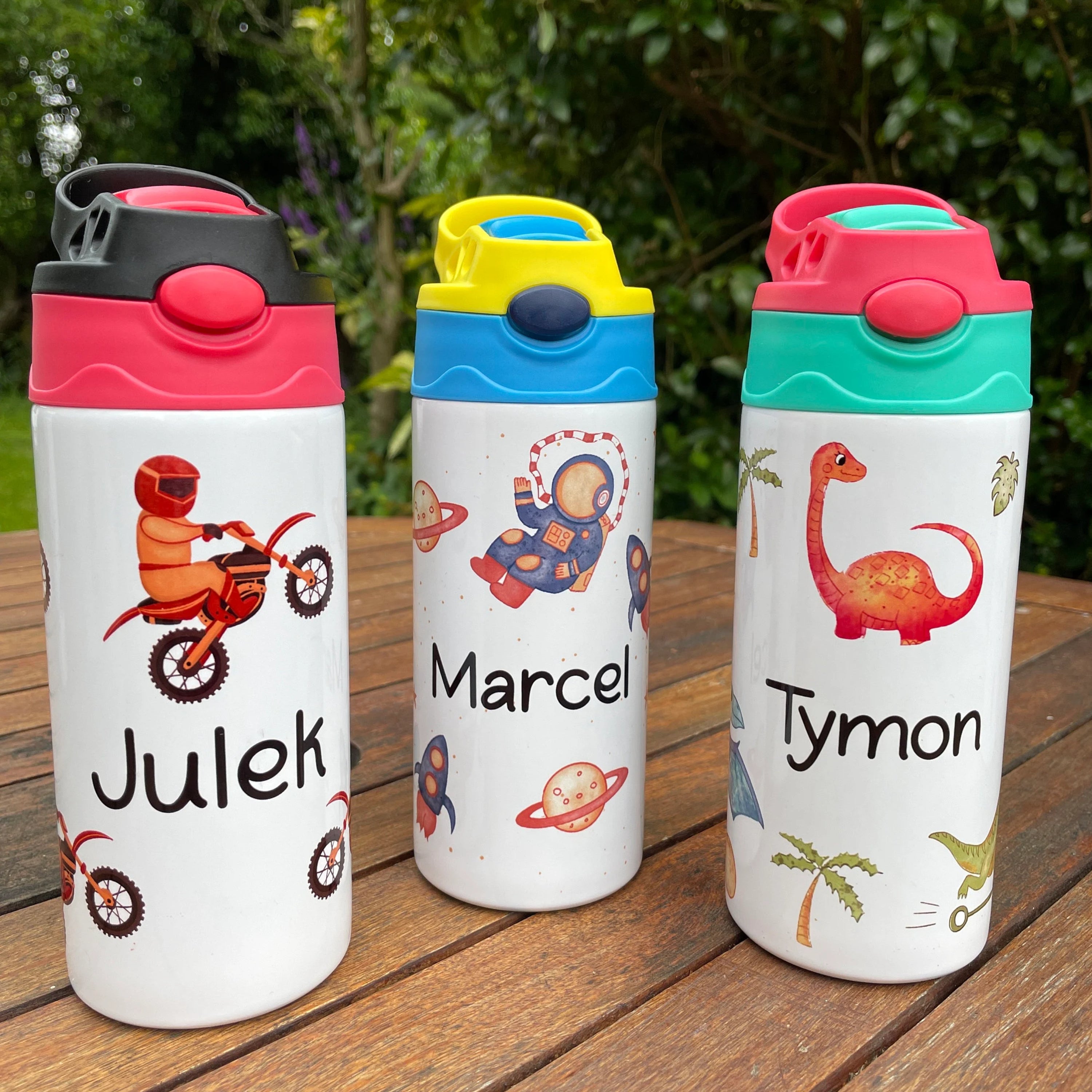 Personalized Kids Stainless Steel Cartoon Water Bottle - Sokidsun