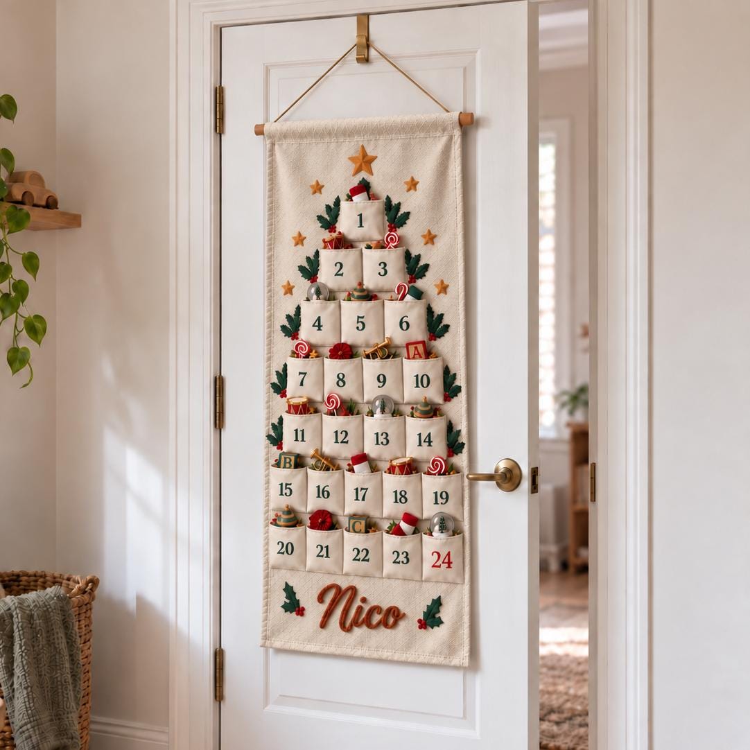 Personalized Kids Christmas Advent Calendar