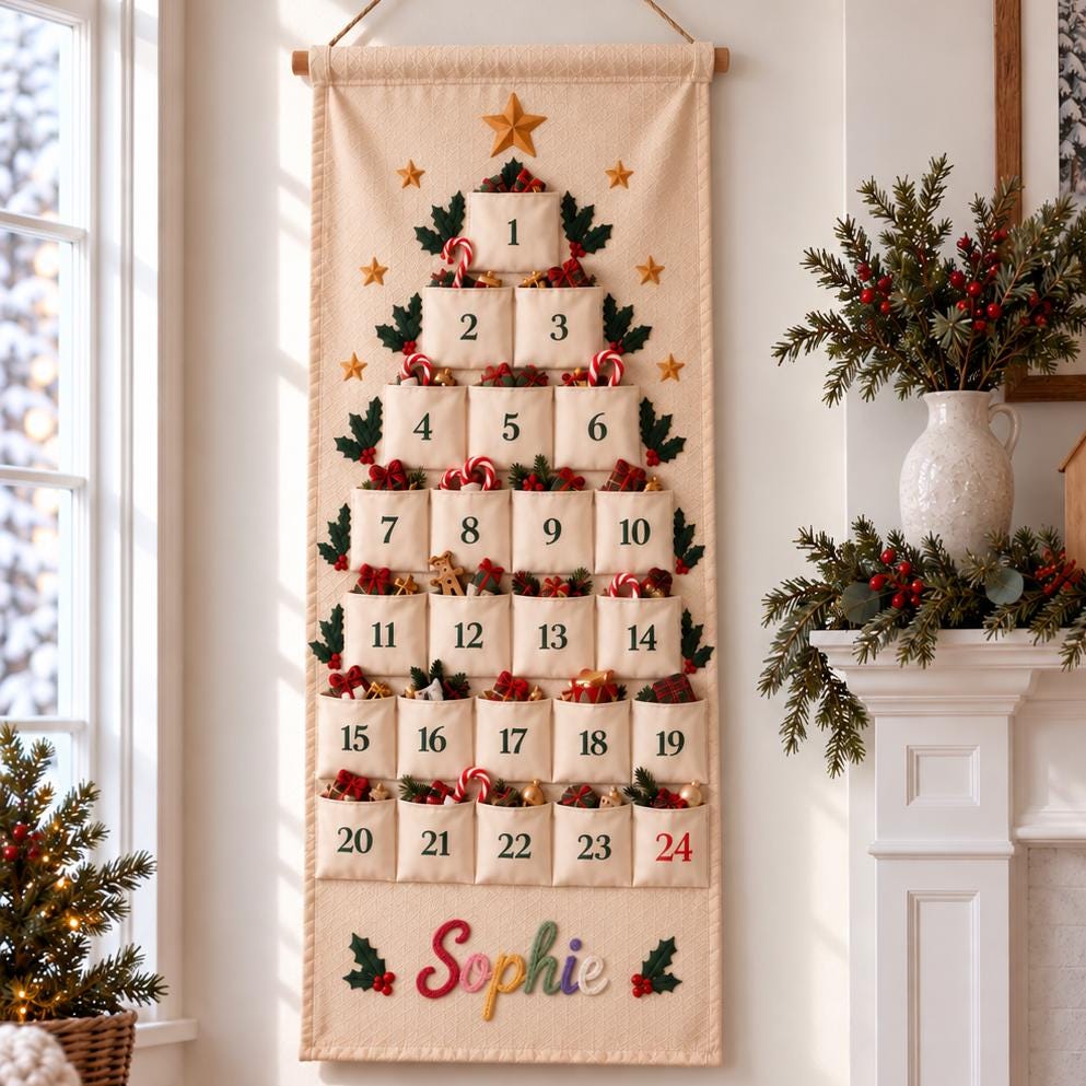 Personalized Kids Christmas Advent Calendar