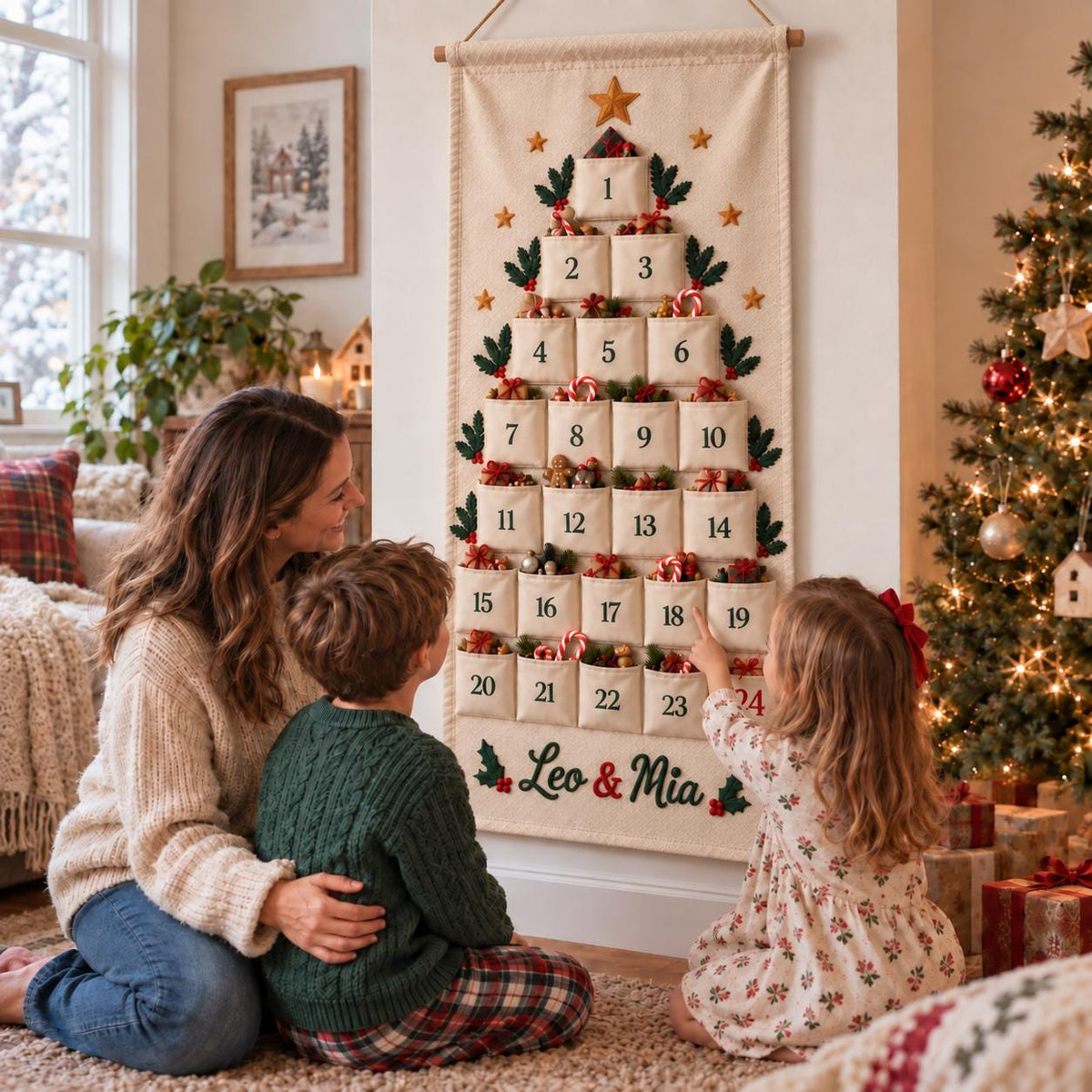 Personalized Kids Christmas Advent Calendar