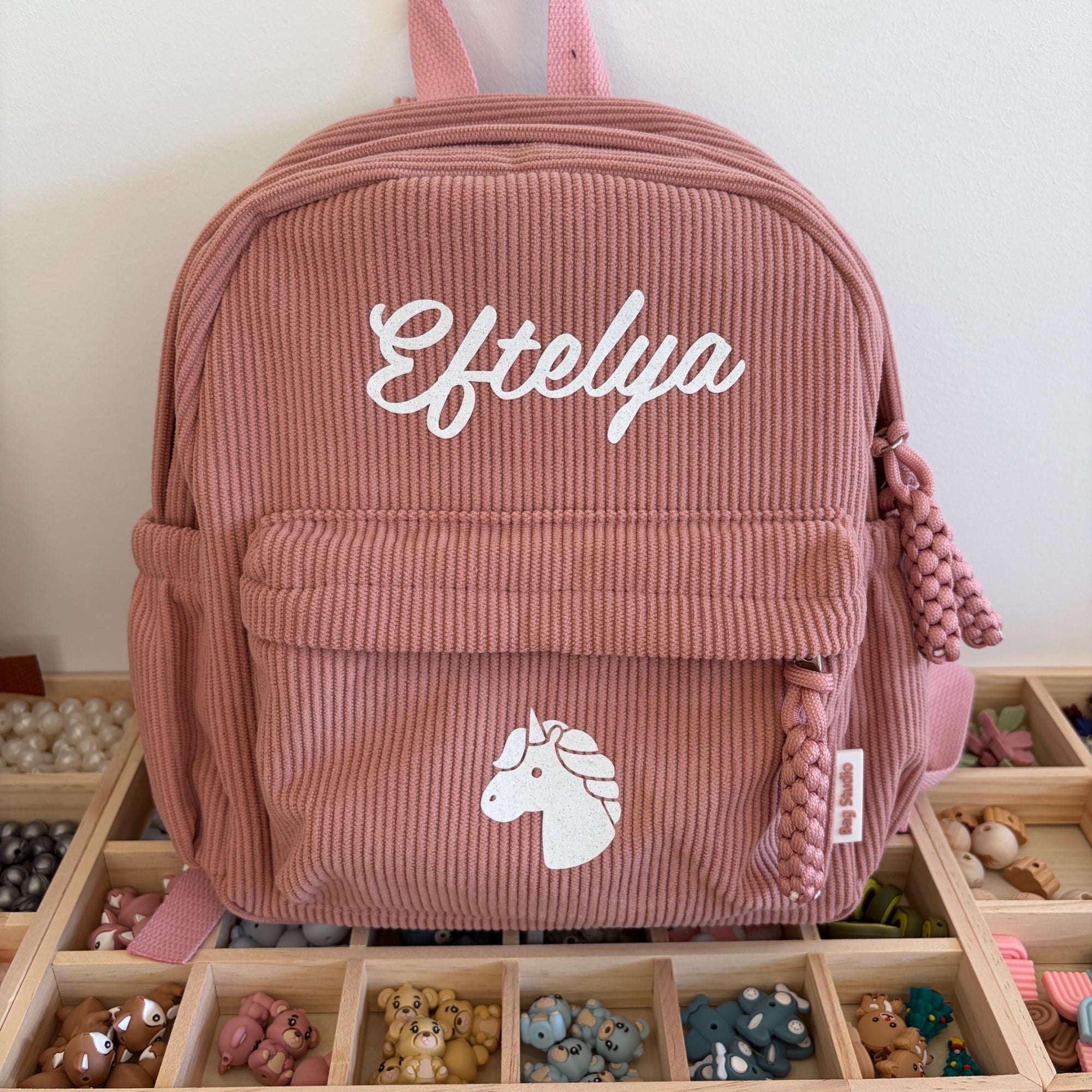 Personalized Kids Corduroy Backpack - Sokidsun
