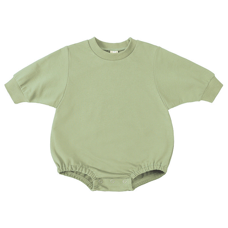 Personalized Baby Cotton Sweatshirt Romper - Sokidsun