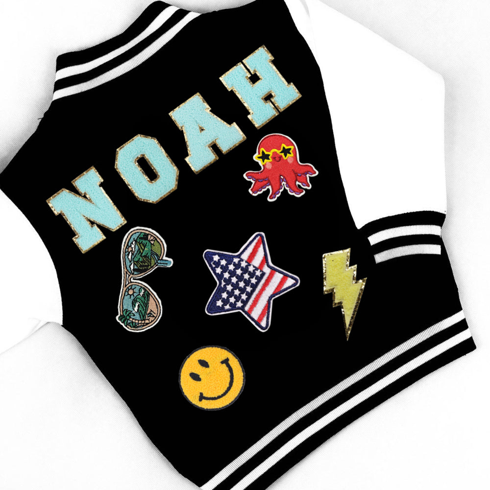 Personalized Kids Baseball Patch Jacket - Sokidsun