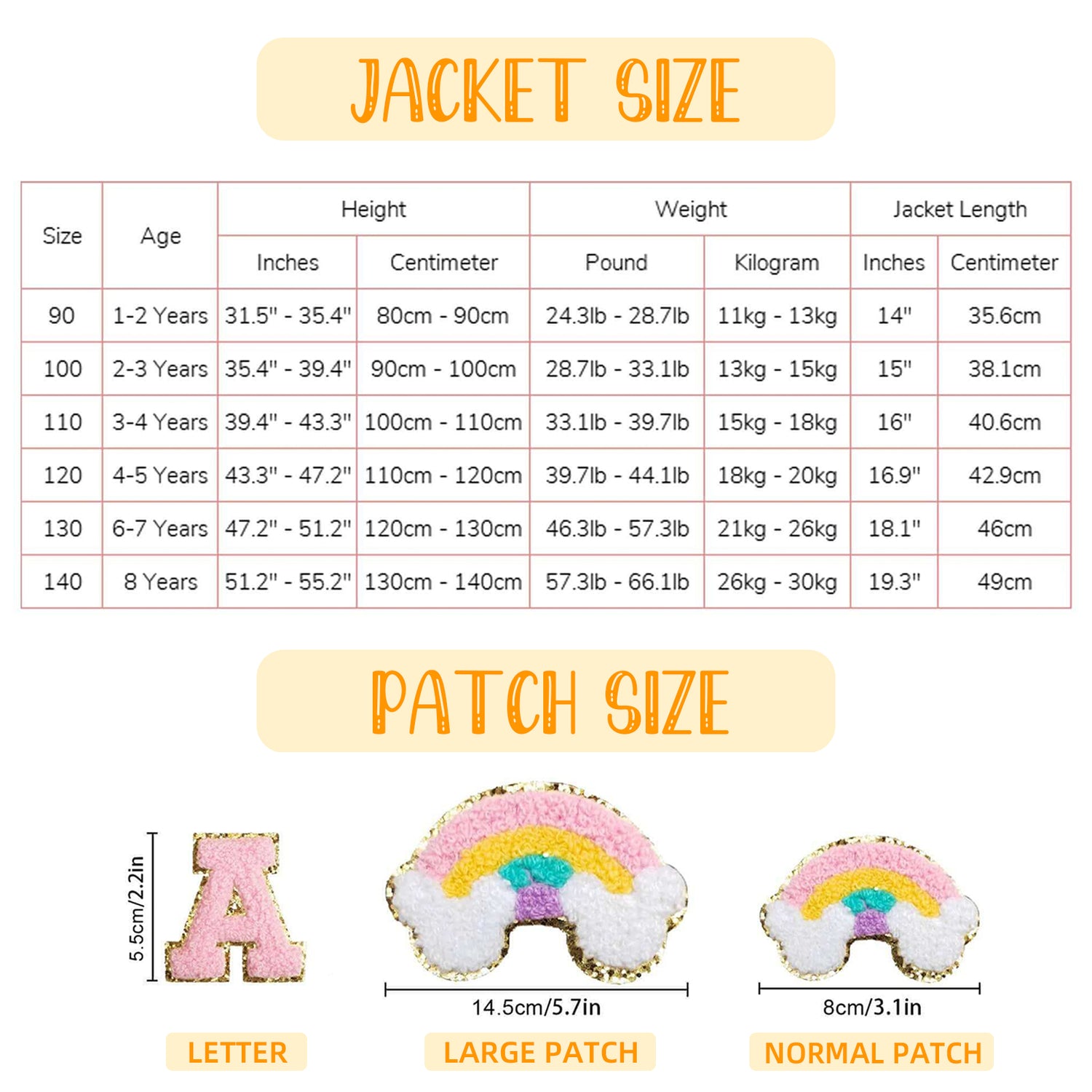 Personalized Kids Denim Jacket with Custom Name and Fun Patches - Sokidsun
