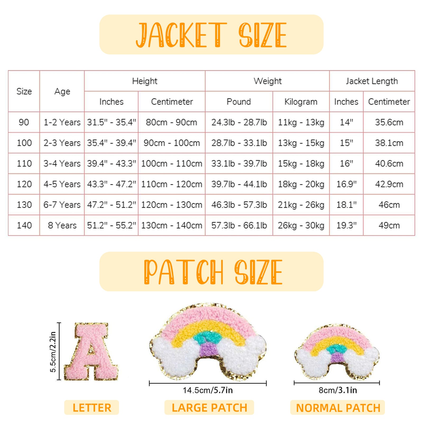 Personalized Kids Denim Jacket with Custom Name and Fun Patches - Sokidsun