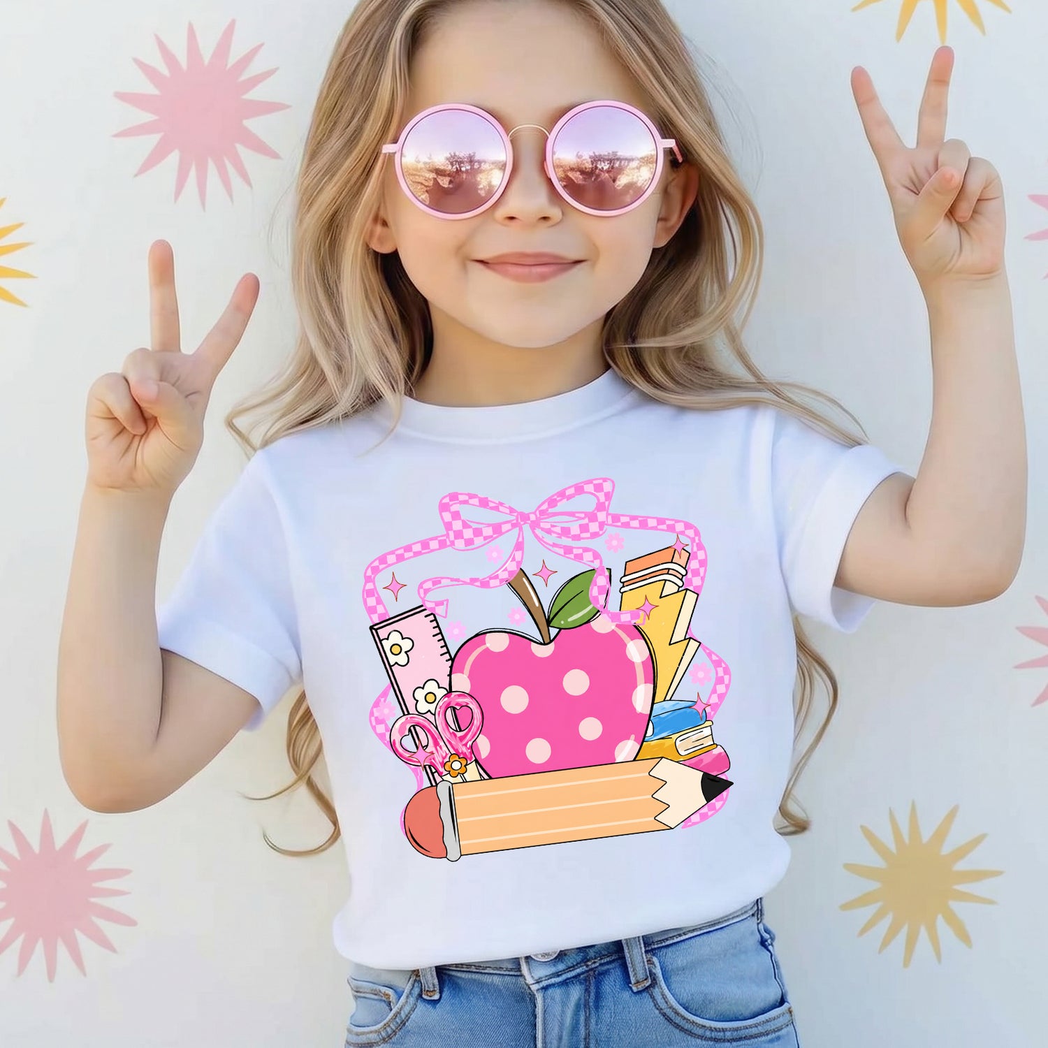 Personalized Little Learner Apple Back to School T-Shirt