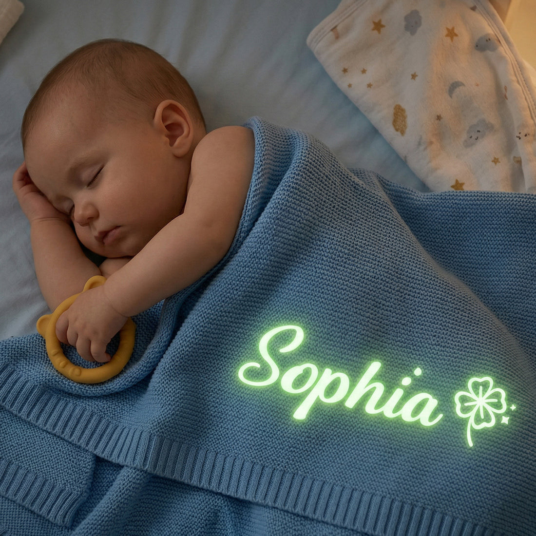 Personalized Glow in the Dark Star Blanket