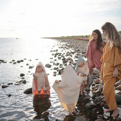 Personalized Kids Hooded Beach Towel Poncho - Sokidsun