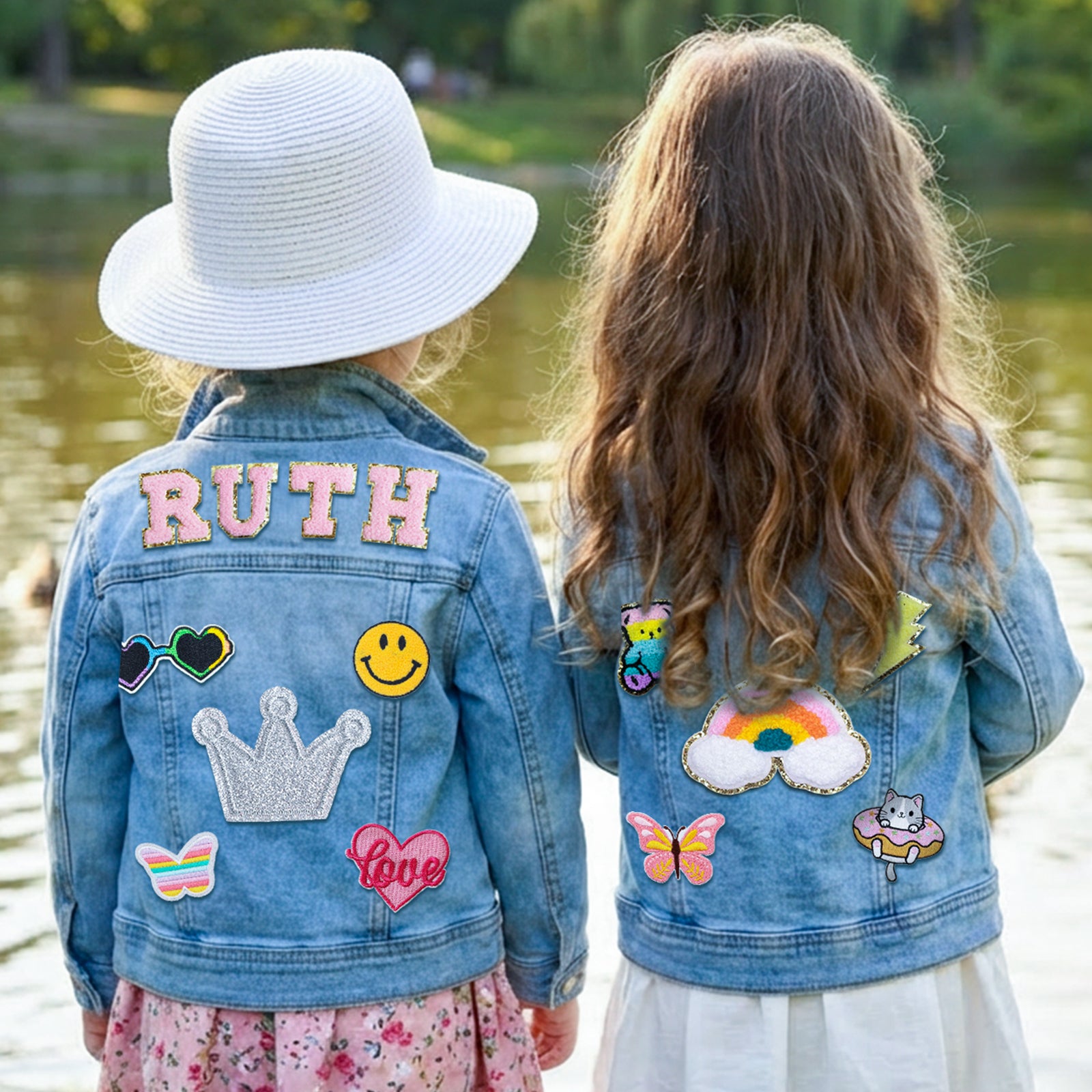 Custom Kids Patch Denim Jacket - Sokidsun