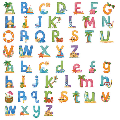 Personalized Kids’ Tropical Island Name Beach Towel