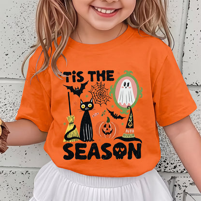 Personalized Kids Tis The Season Halloween Graphic T-Shirt
